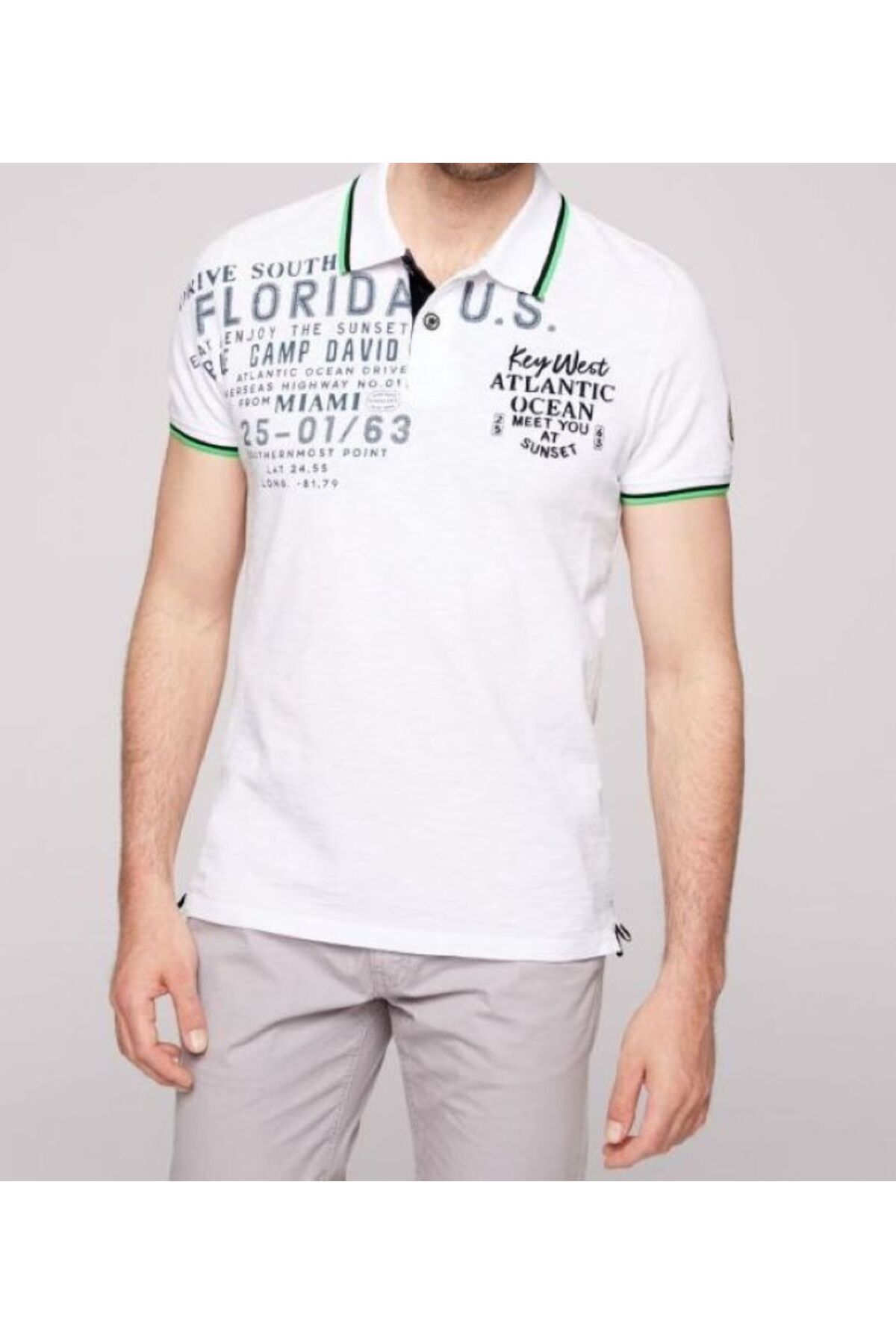 Camp David POLO YAKA T-SHİRT