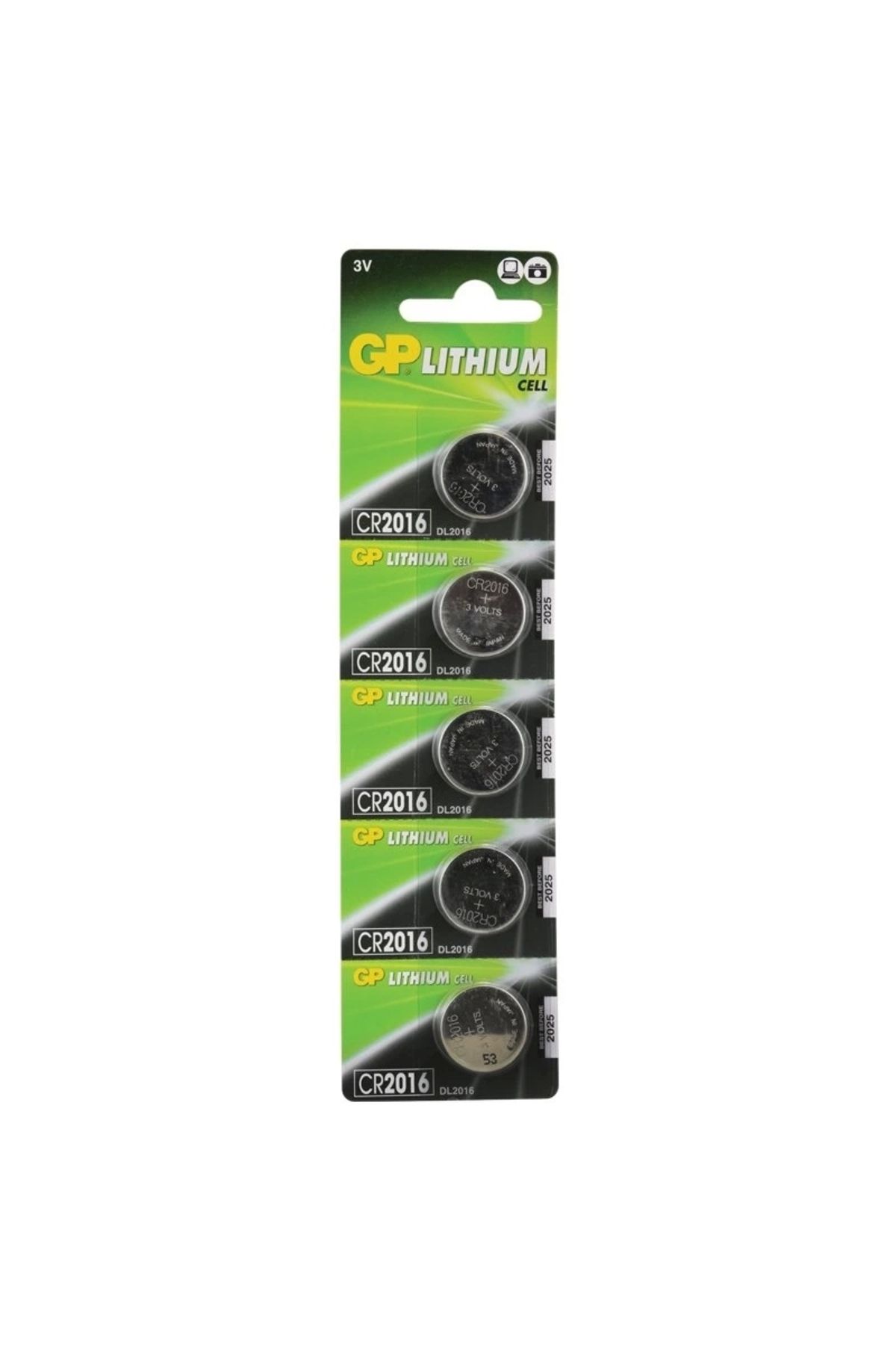 YNT İthalat Gp Cr2016 Lityum Pil 5 Li Paket