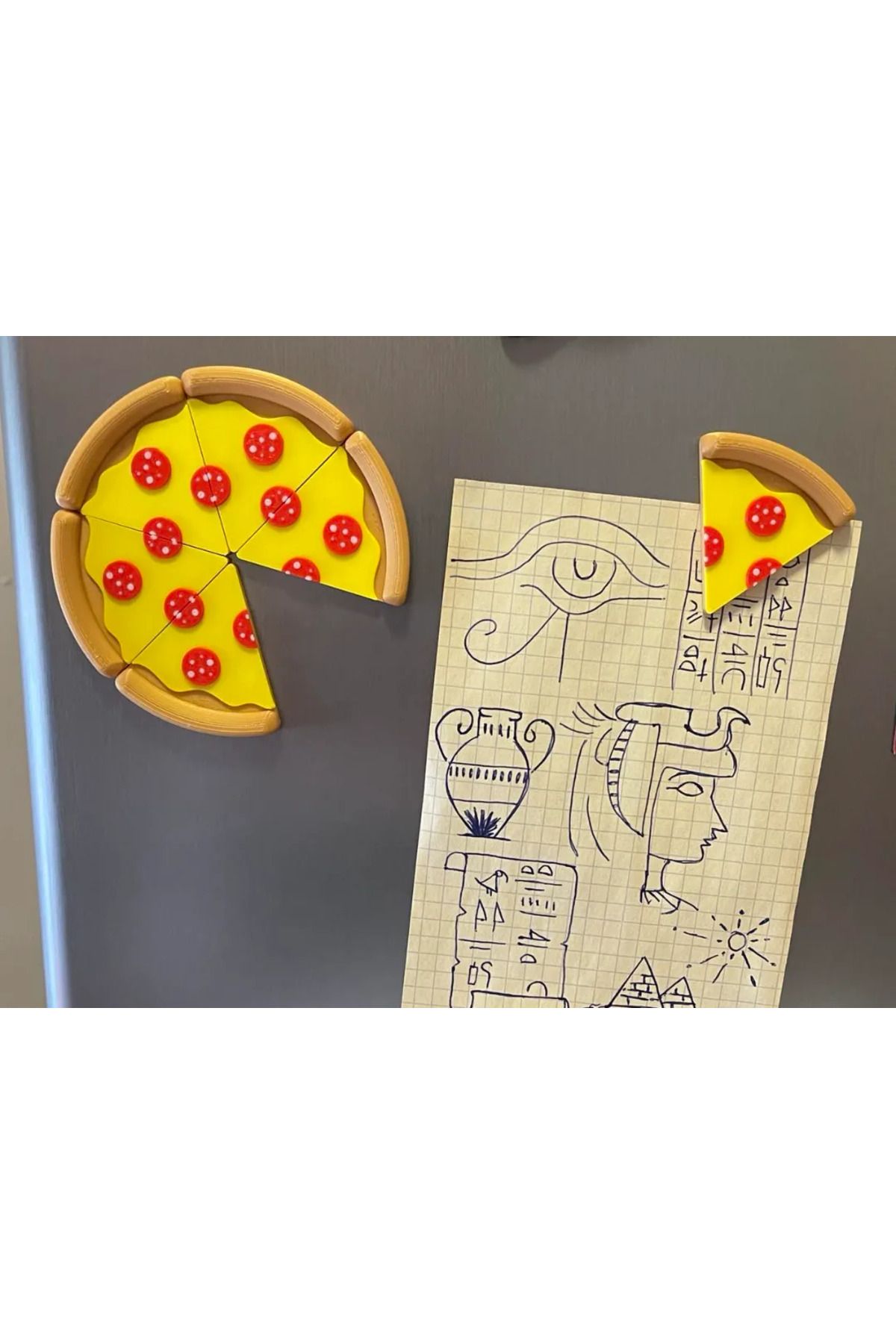 genomera Pepperoni Pizza Buzdolabı Magneti
