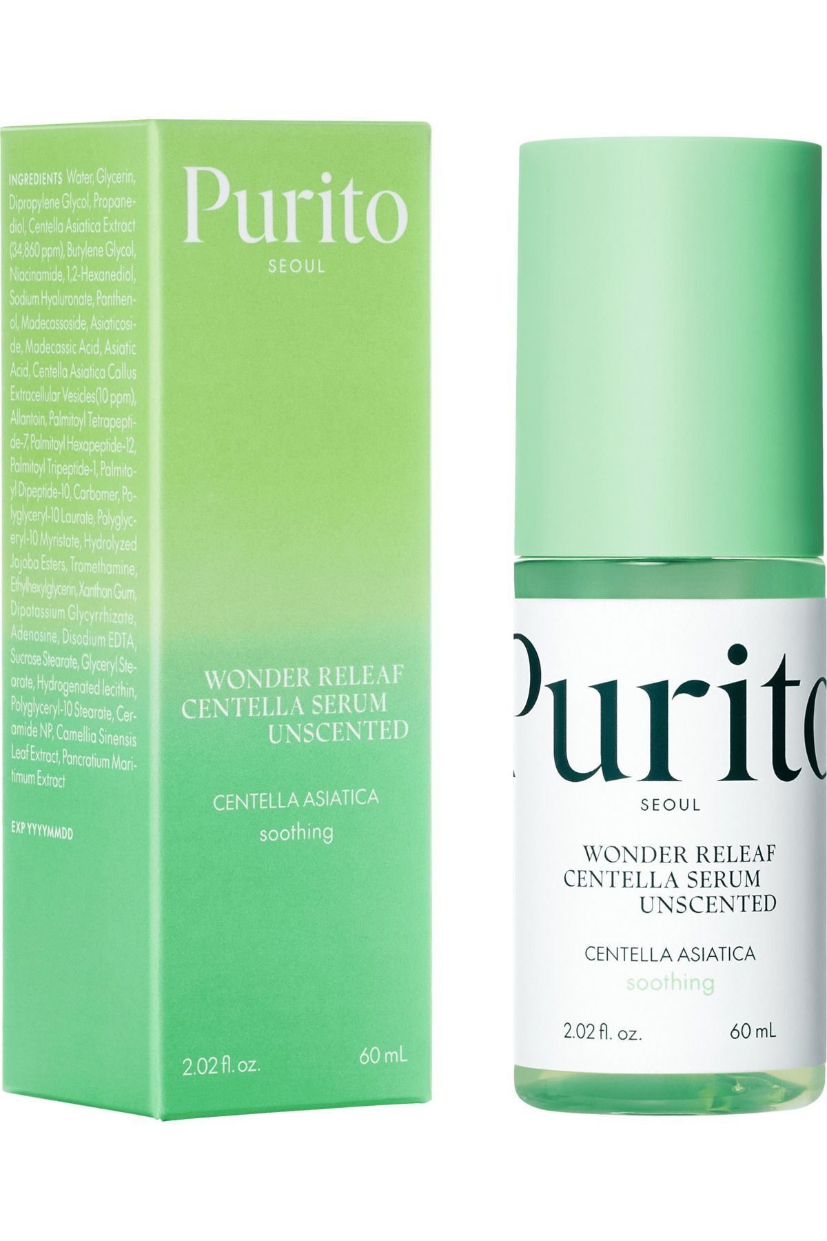Purito-Wonder Relief Centella Unscented Serum Softens and improves skin texture for an even complexion 60ml 1