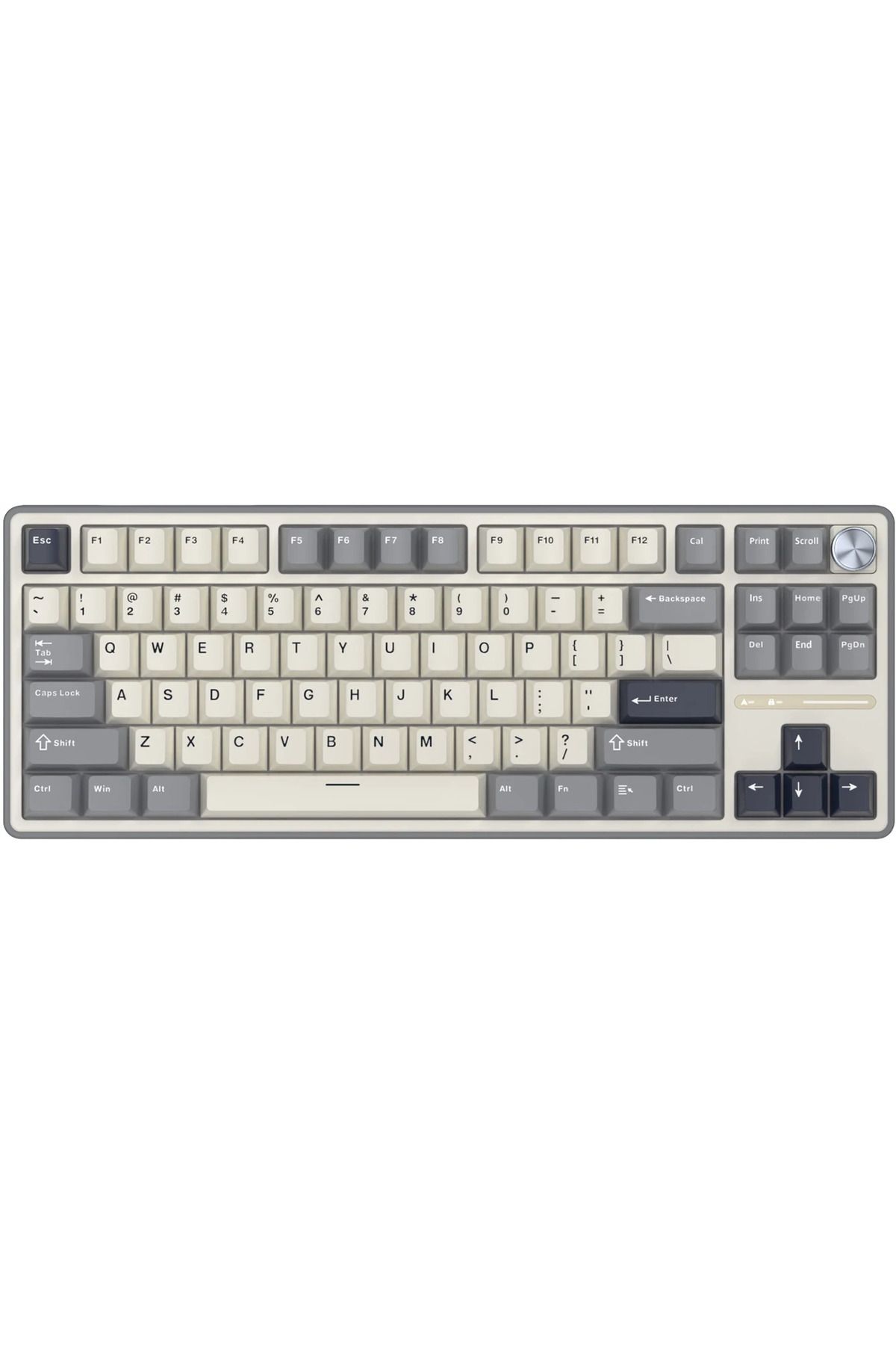 ROYAL KLUDGE R87 Pro Beyaz/Gri TKL Kablolu US Gaming Klavye