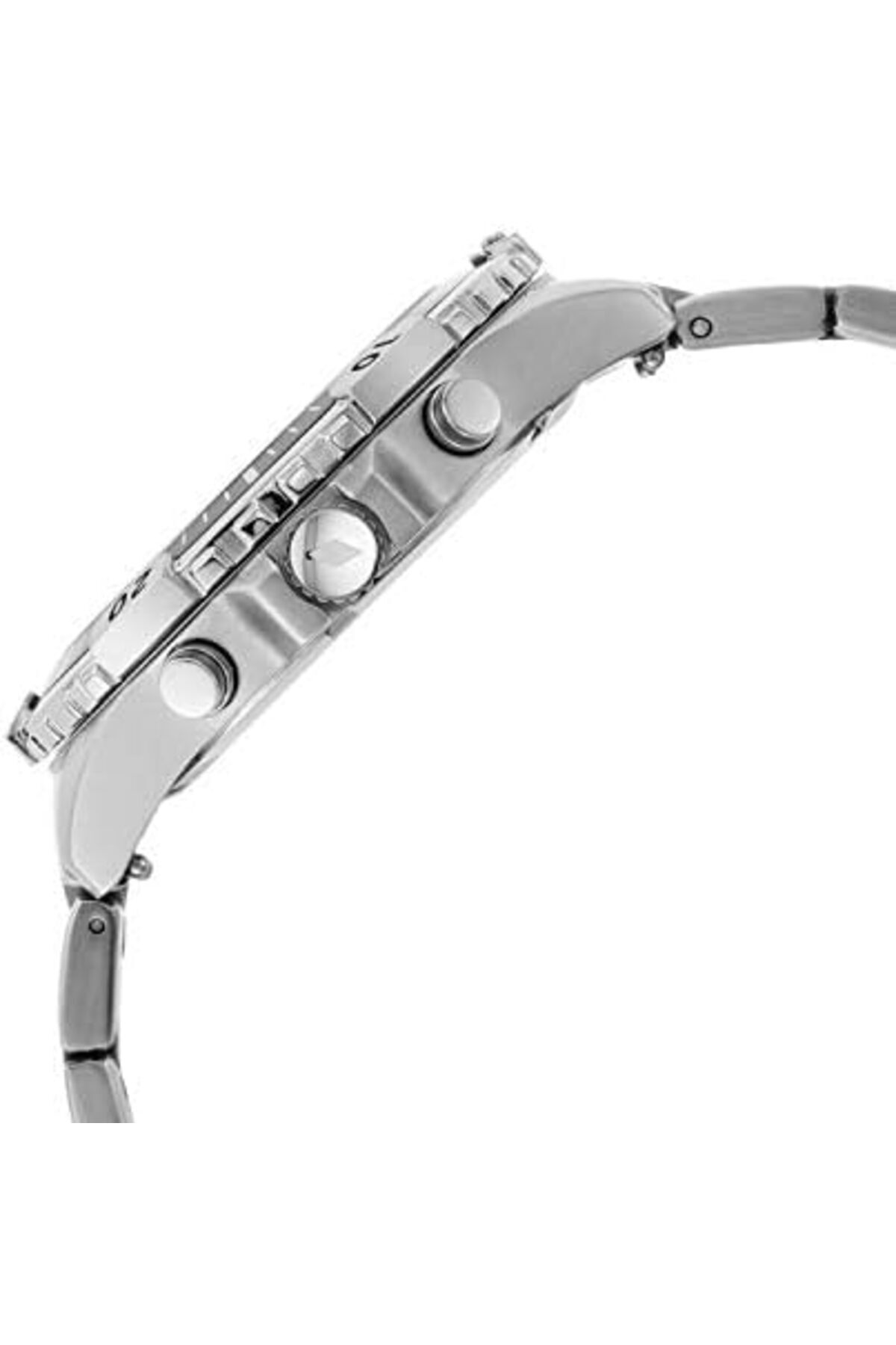 Fossil-Men's Garrett Stainless Steel Quartz Dress Chronograph Watch One Size Silver/Blue 4
