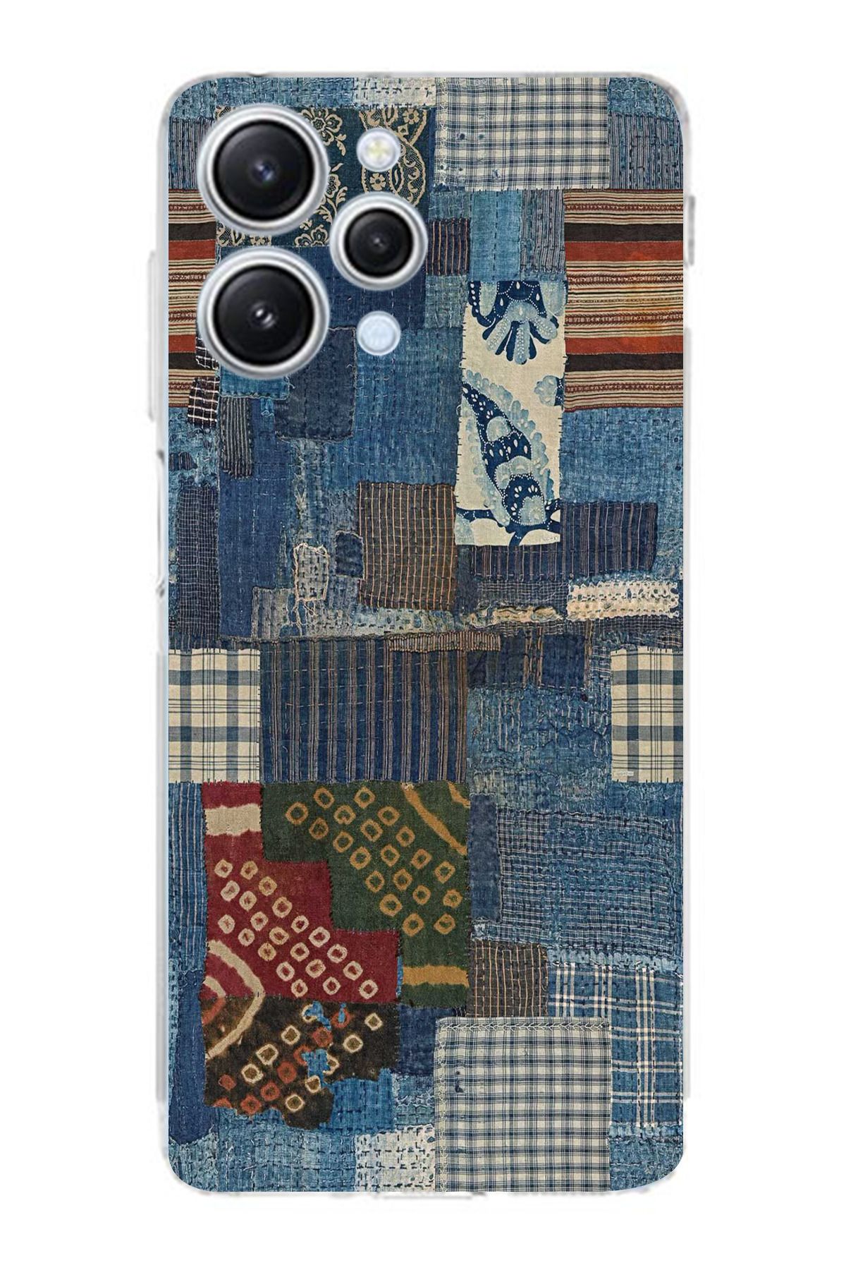 moonset Xiaomi Redmi 12 Uyumlu Vintage Tasarımlı Baskılı Şeffaf Telefon Kılıfı
