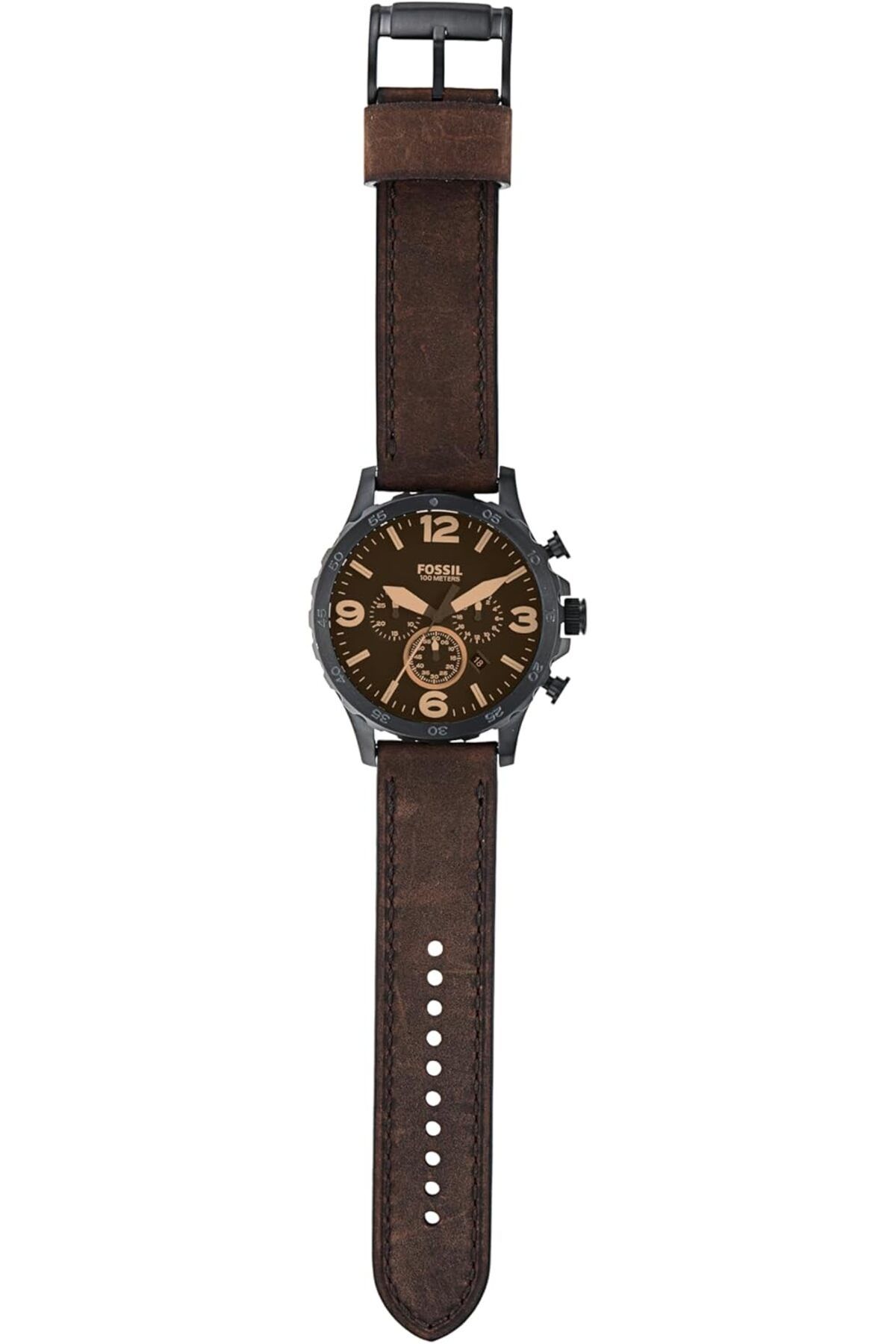 Fossil-Fossil Nate Men's Watch with Oversized Chronograph Watch Dial and Stainless Steel or Leather Band 5