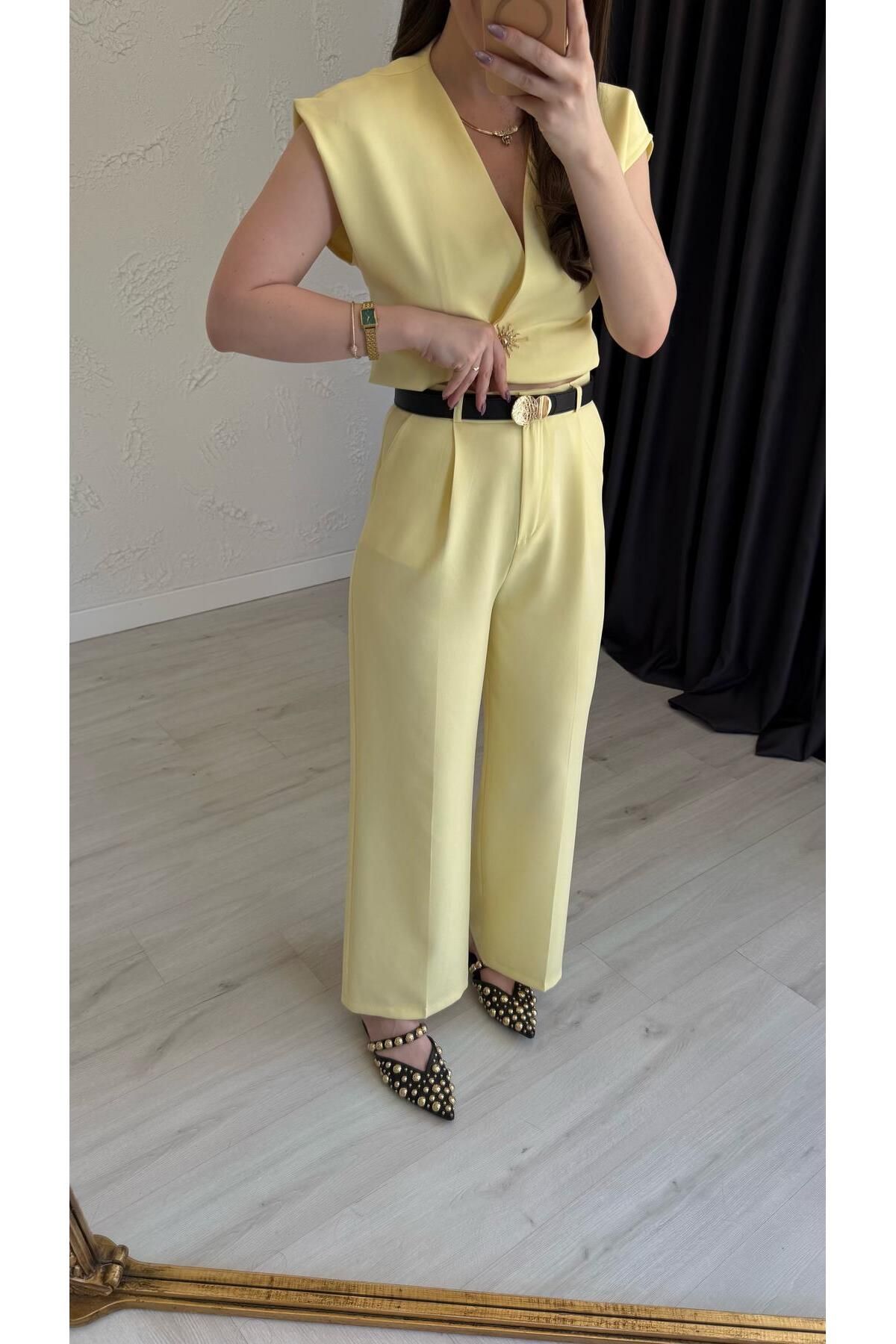 elif teke-Yurdev Trousers Yellow 2