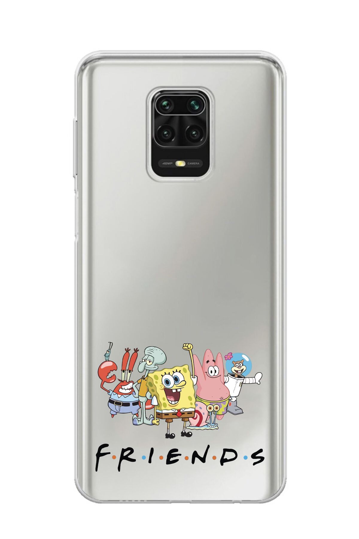 moonset Xiaomi Redmi Note 9 Pro / Note 9S Uyumlu Friends Tasarımlı Baskılı Şeffaf Telefon Kılıfı