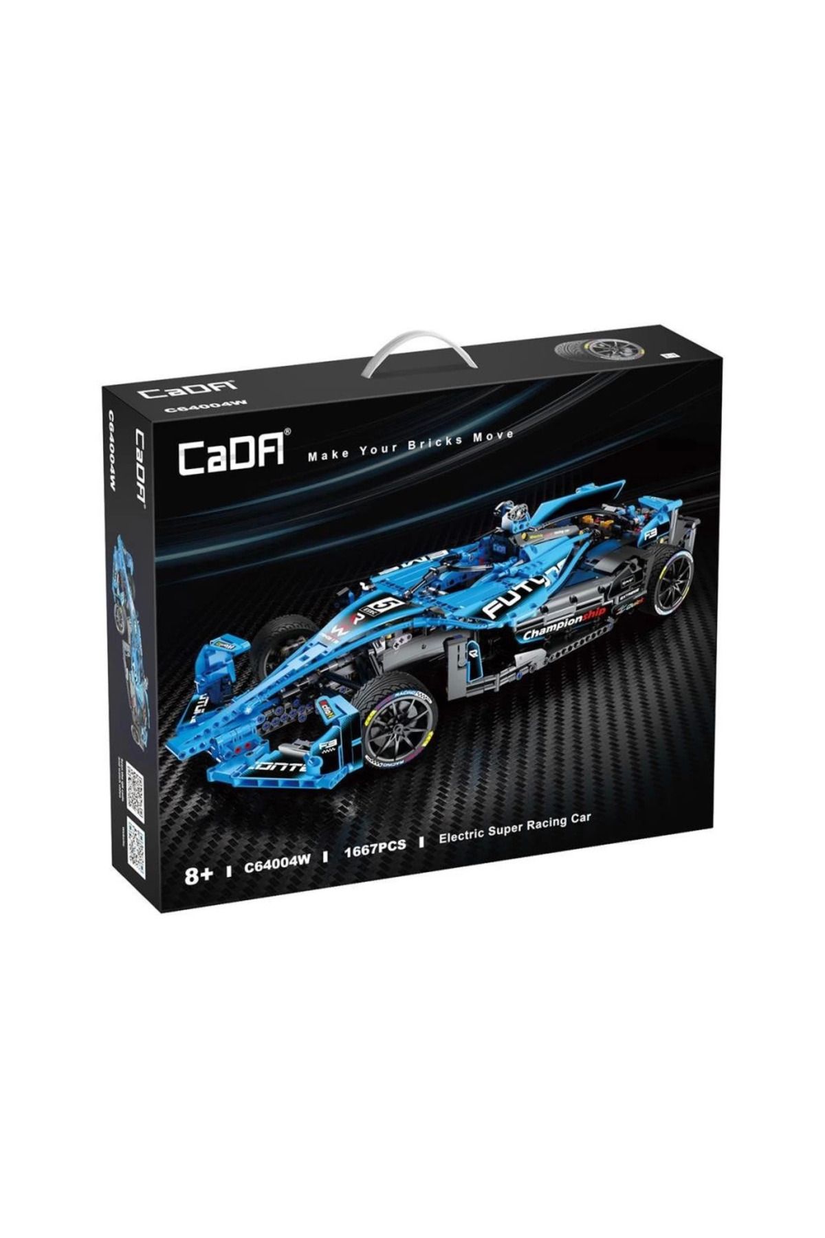 robotrend Cada Electric Racing Super Car Blok Seti 1667 Parça Elektrikli Araç Yapımı