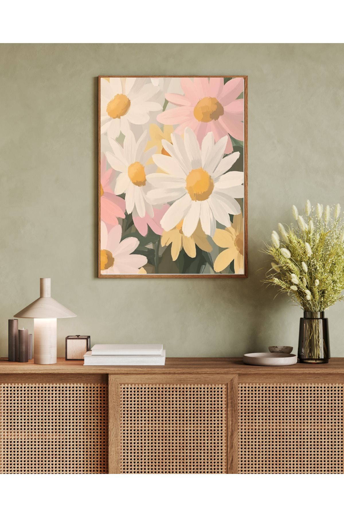 woodhomeworks tek parça salon ofis dekor tablo