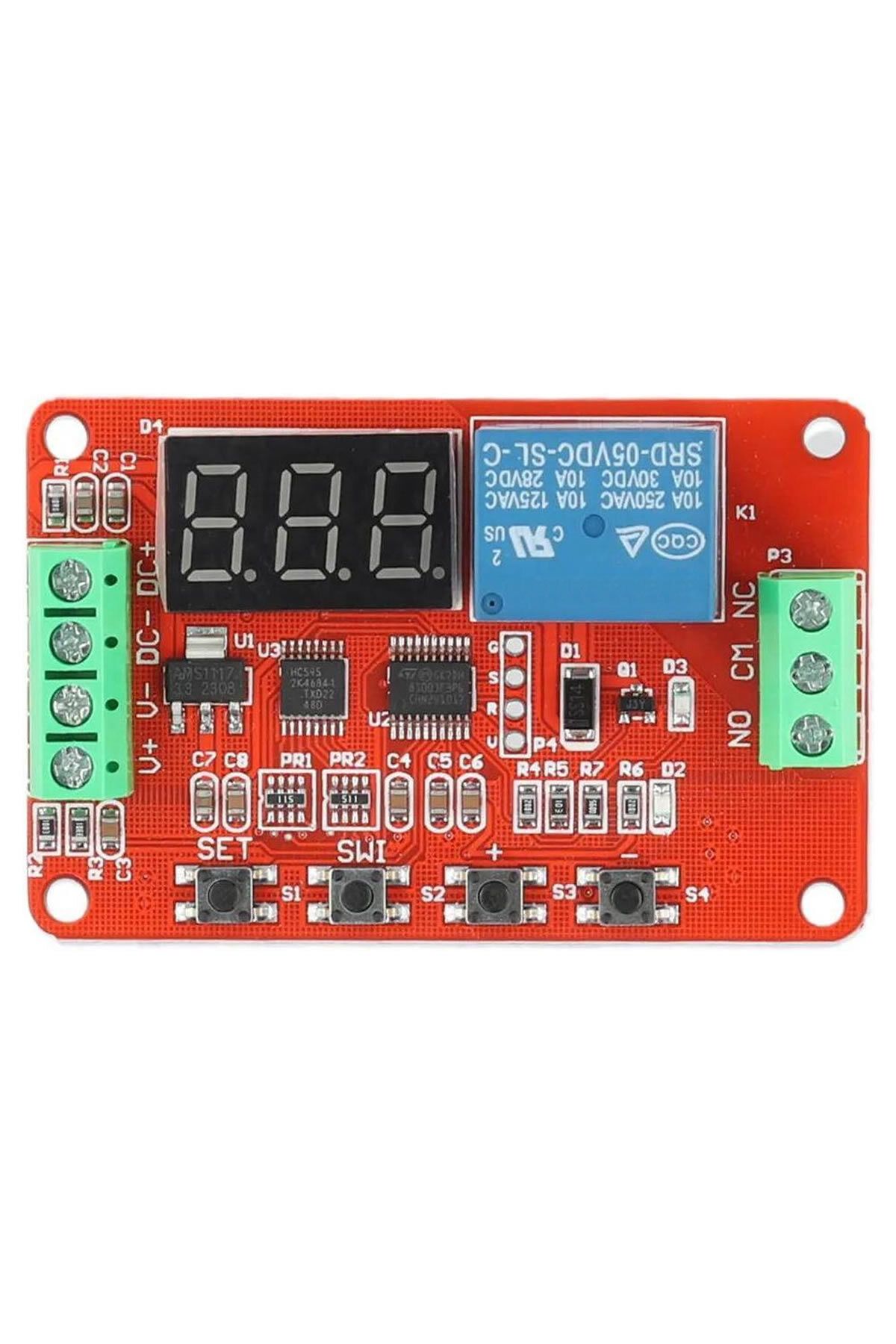 Alkatronik DVB01 DC12V Modül Voltmetre Şarj Deşarj Koruma Voltaj Aralık Karşılaştırıcı 220V 6A Röle Kontrol