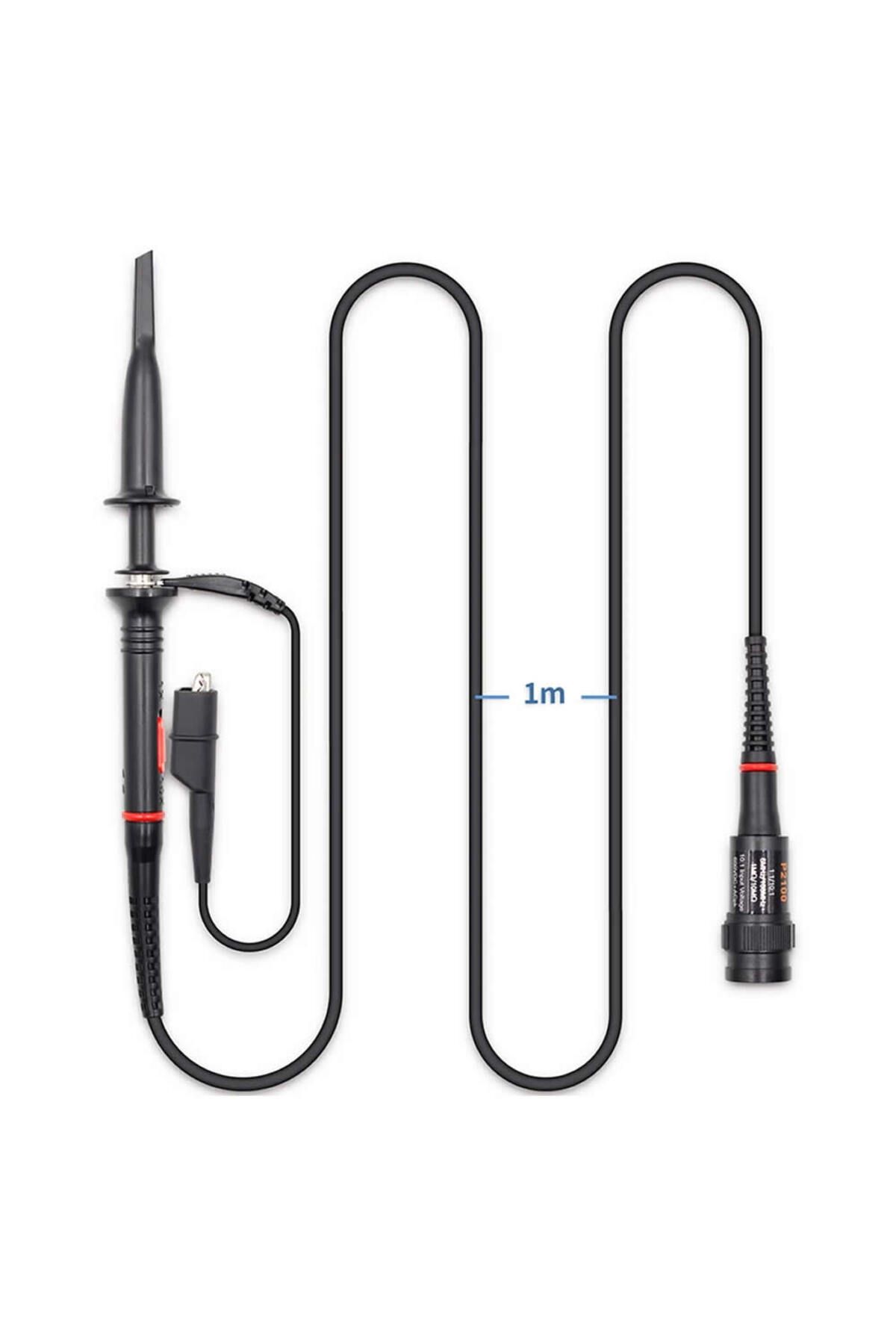 Alkatronik P2200 Osiloskop Probu 200MHz x1 x10 Kazanç Anahtarlı Bnc Soket DC 300 / 600V CATII BNC 1 Metre Kablo