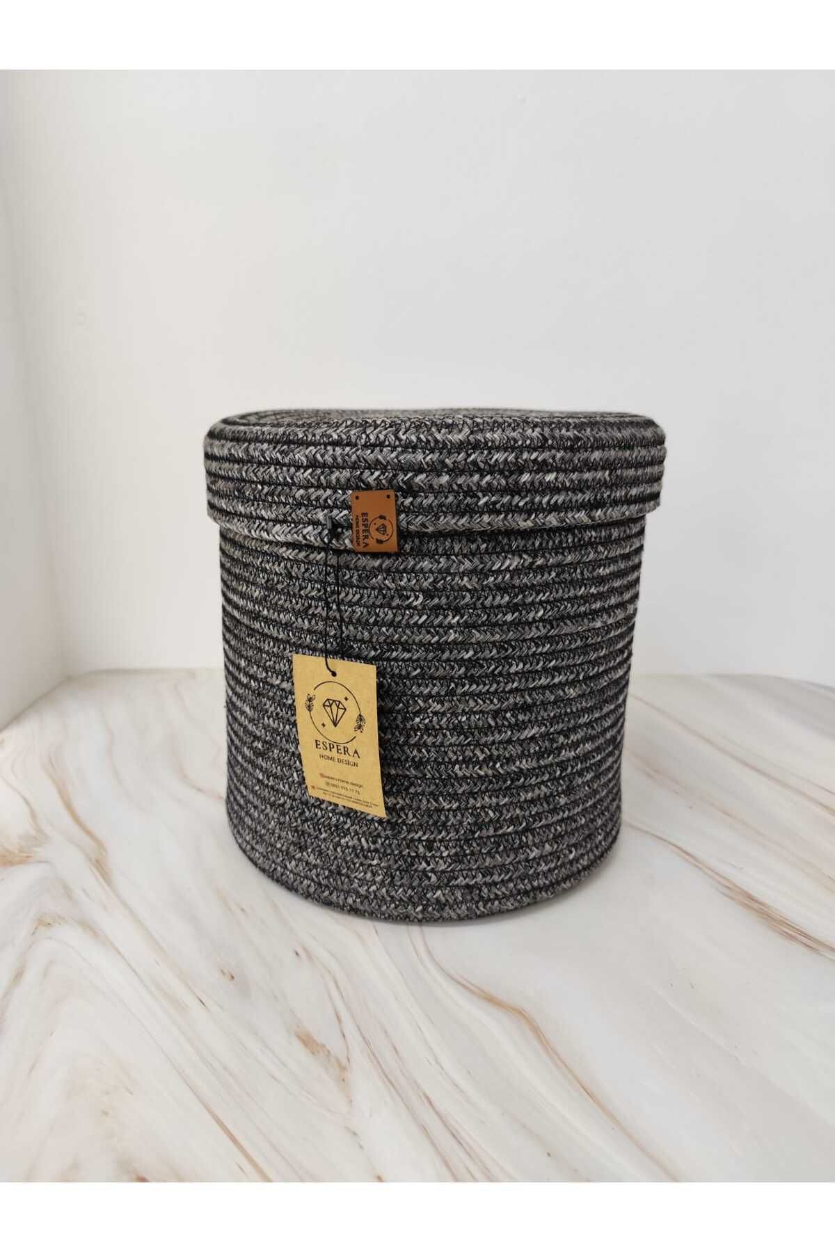 Espera 25x25 cm kuru çöp sepeti, galoş sepeti, çorap sepeti, kağıt çöp sepeti. Çok amaçlı organizer sepet.