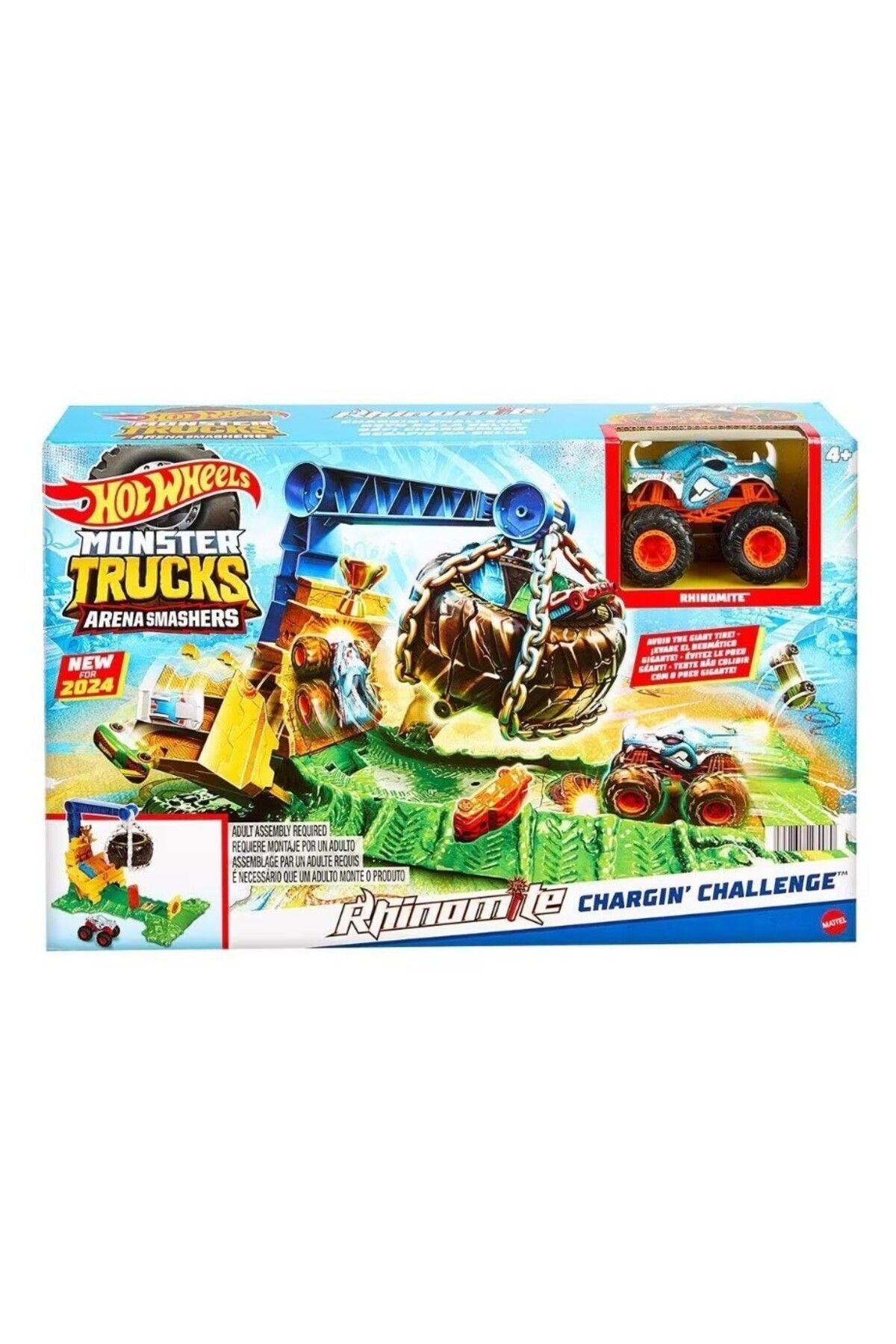 fiyora Hot Wheels Monster Trucks Arenada Rhinomite Mücadelesi Oyun Seti HTP18