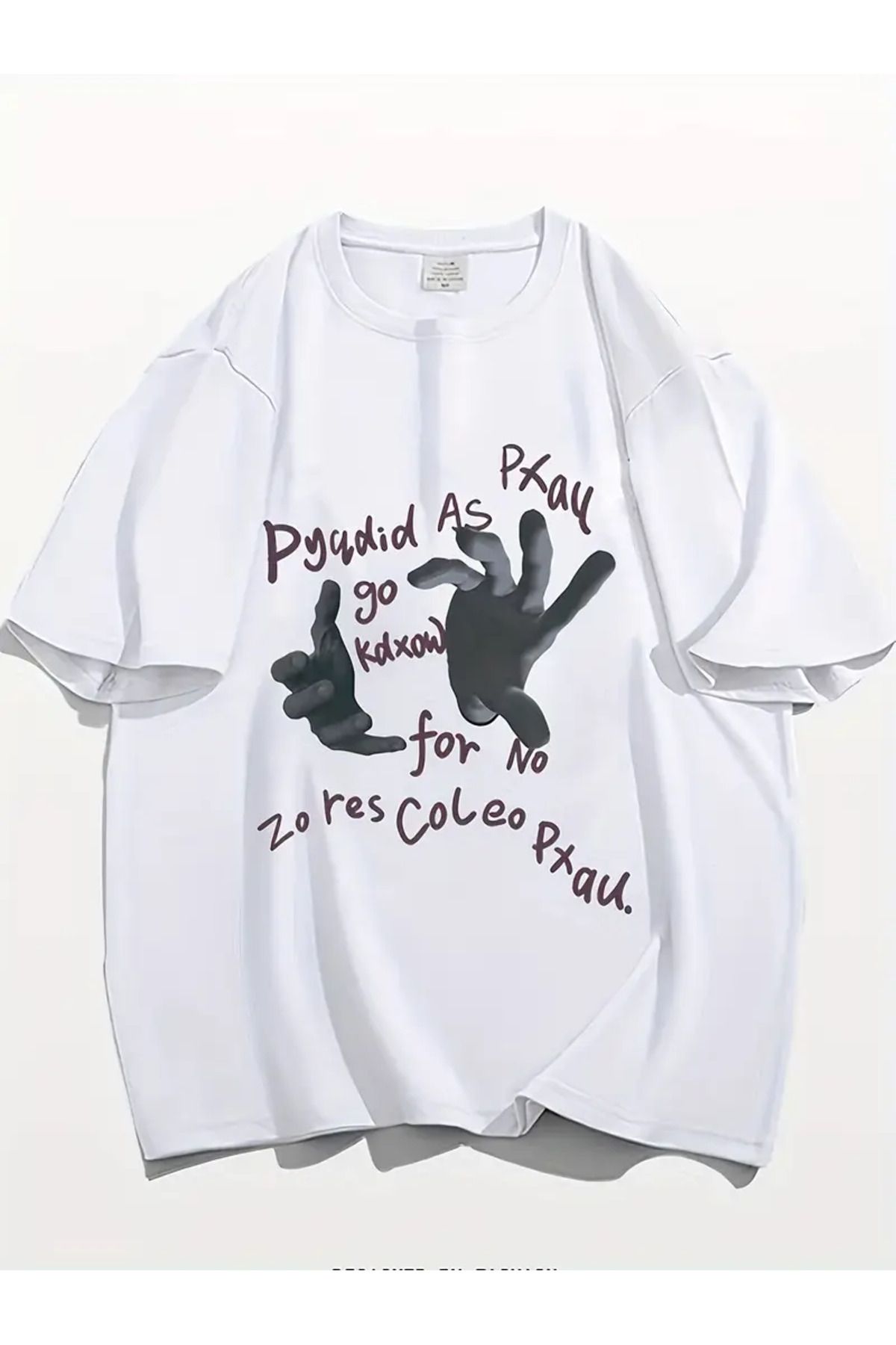 AEMİ Unisex Baskılı %100 Pamuk Oversize T-shirt
