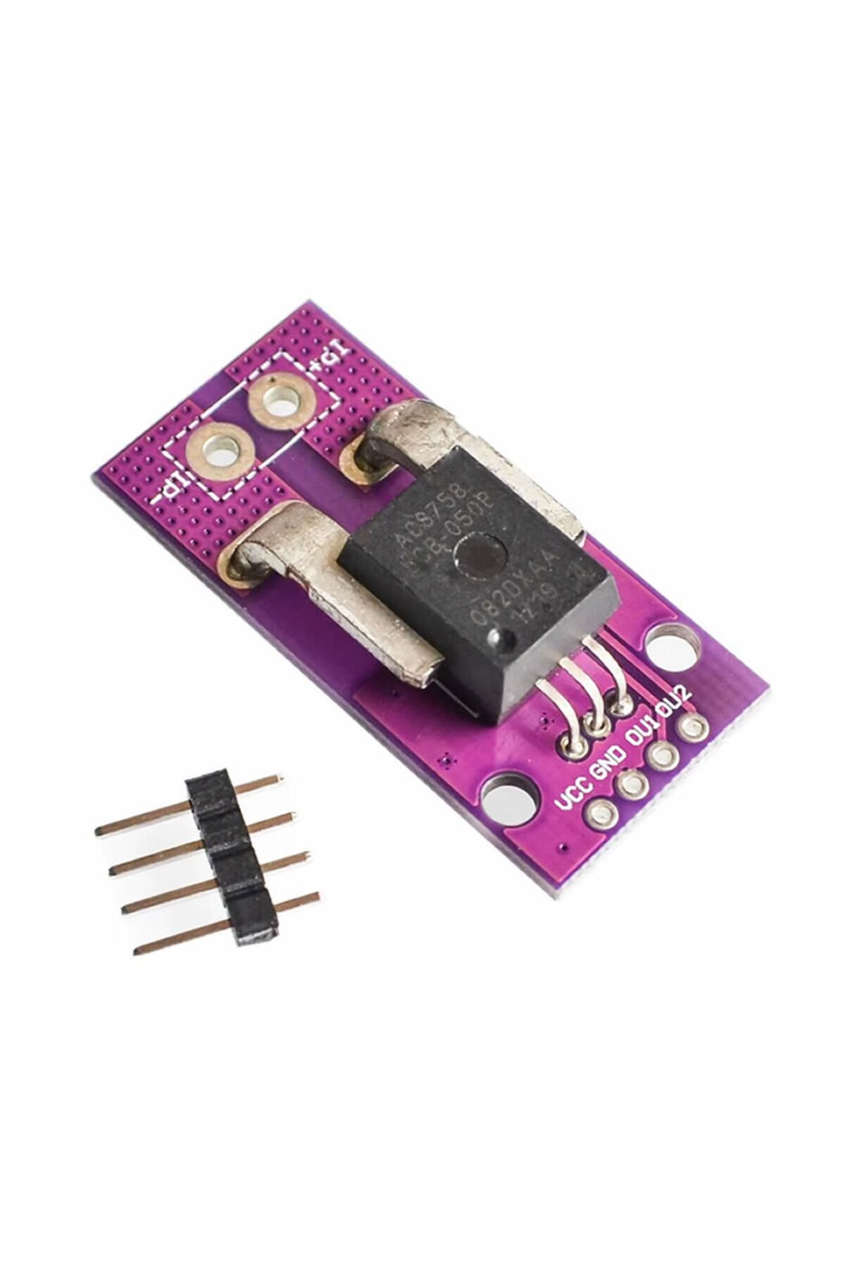 Alkatronik ACS758 50A Sensör Modül AC DC Çift Yönlü Güç Kaynağı Motor Kontrol Analog Voltaj Çıkışı Yüksek Hassa