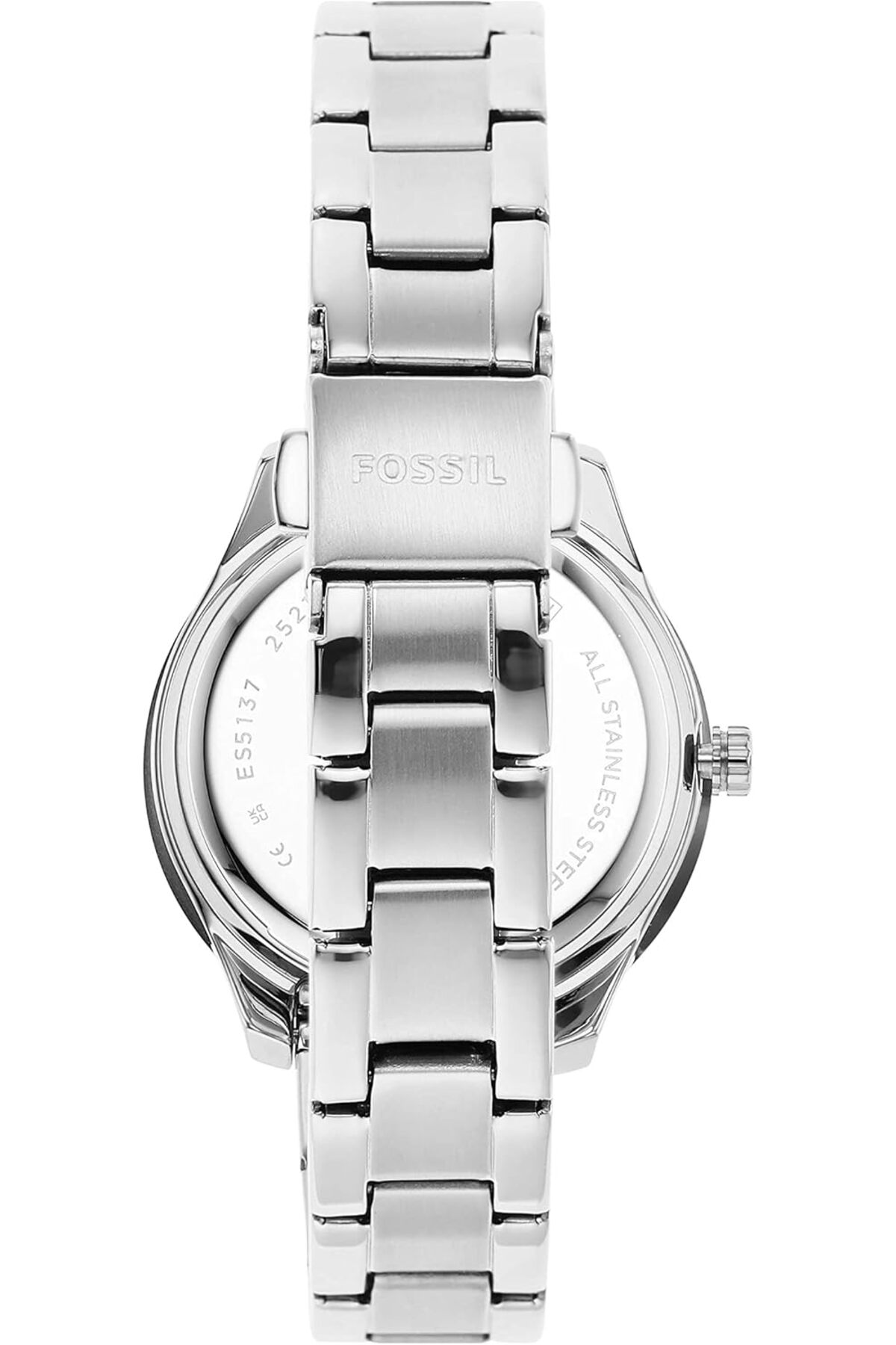 Fossil Watch Women’s ES5137 Stella Silver Stainless Steel Crystal Accents Fossil Stella Stainless Steel Women Wristwatches for sale | eBay main image 2