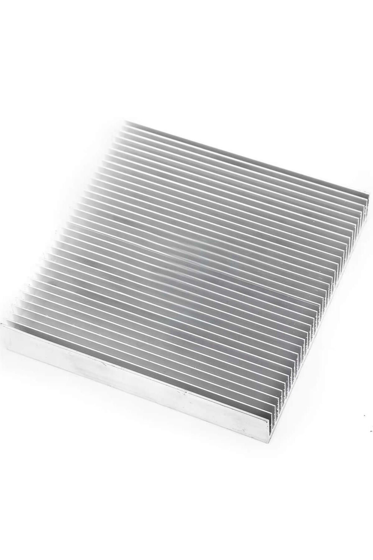Alkatronik 9cm x 9cm x 1.5cm Alüminyum Metal Soğutucu Blok Radyatör Amfi Led Entegre Transistor Vga Ram CPU