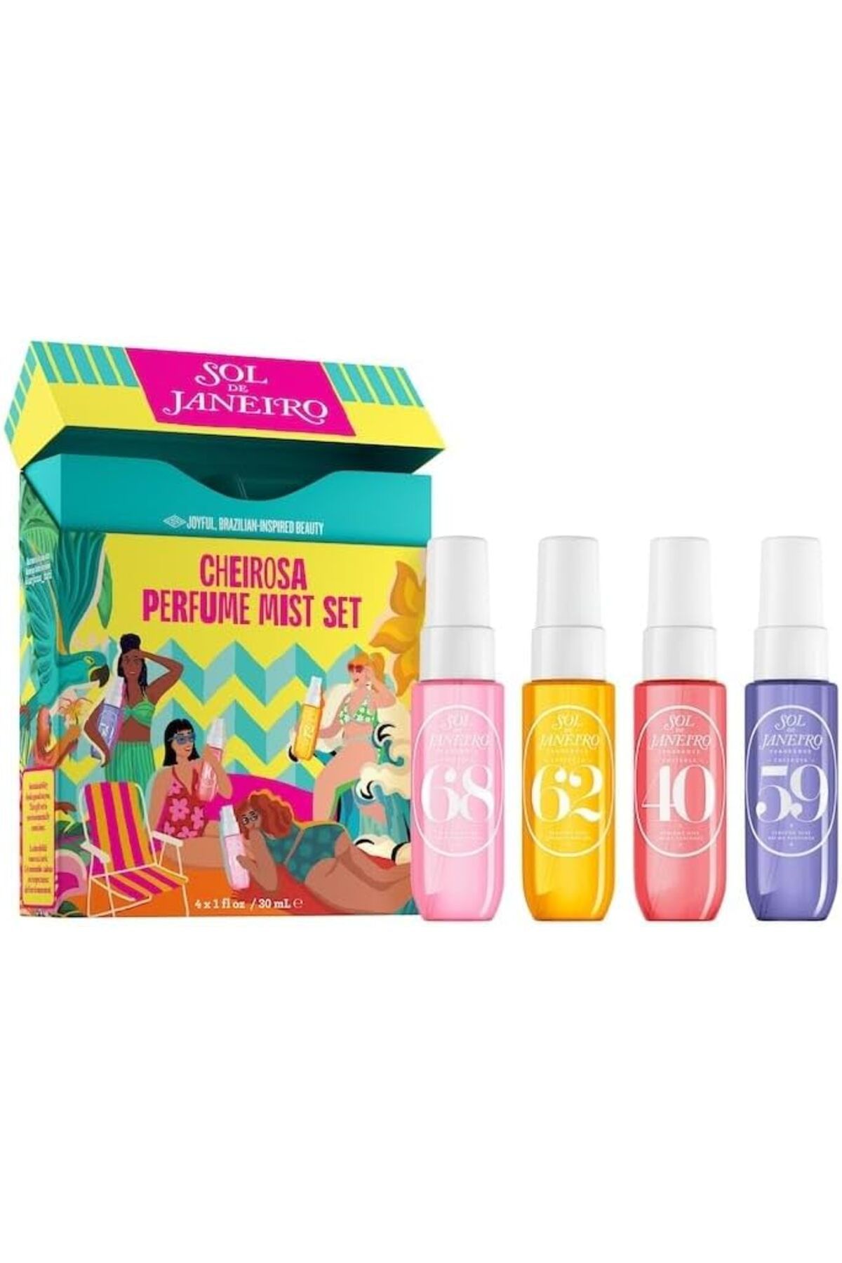 Sol De Janeiro-Cheirosa Perfume Mist Set | Travel Size Mini Fragrances (4 x 30 ml) 1