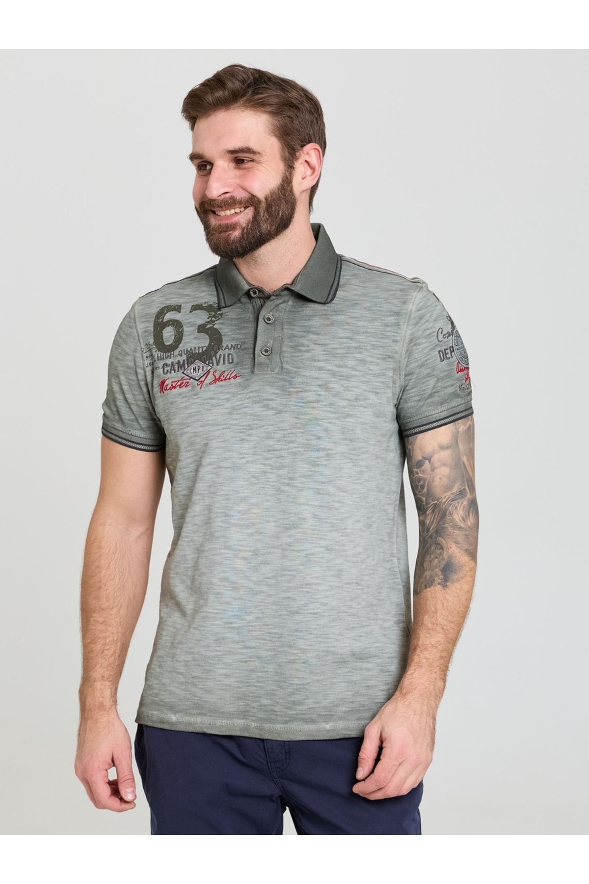Camp David POLO YAKA T-SHİRT