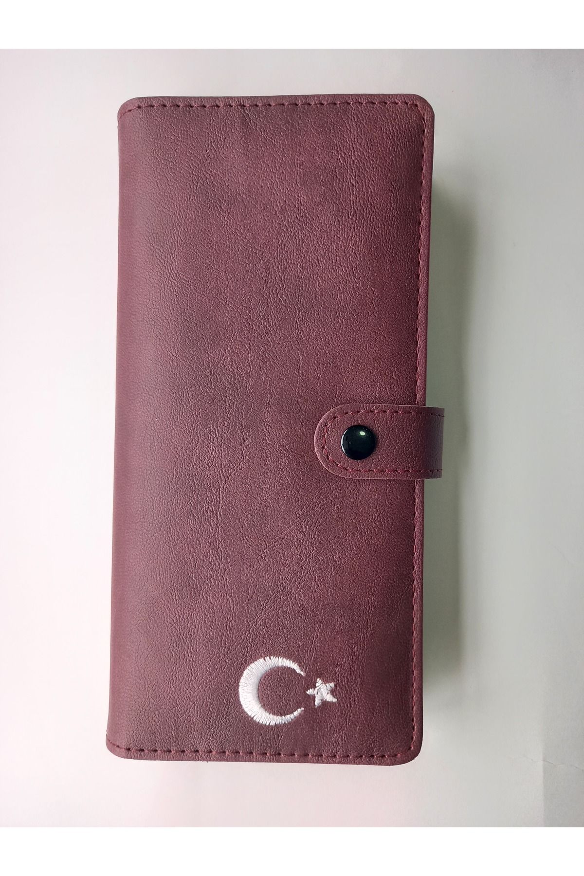 Asel Deri SUNİ deri Telefon Bölmeli Cüzdan Ve Notluk Bantlı Büyük Paraportföy