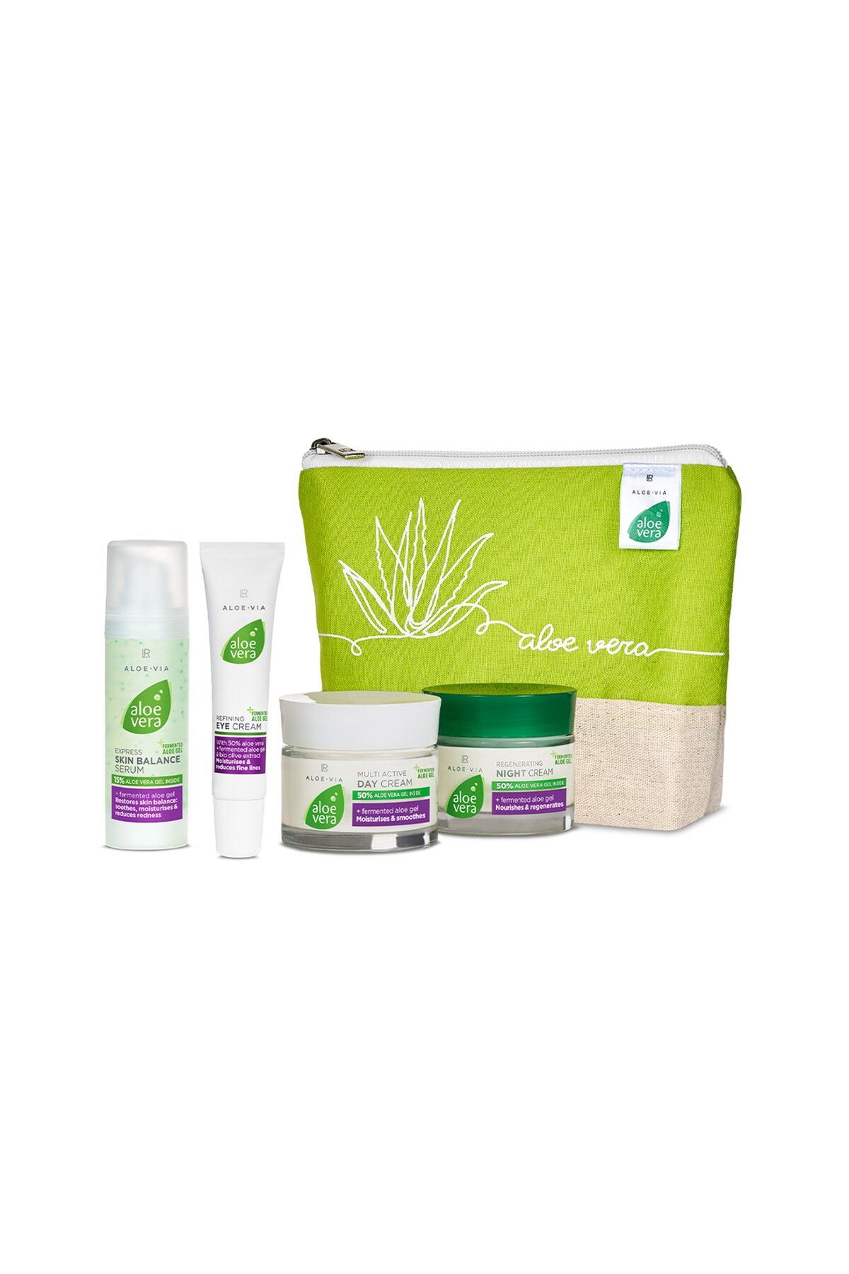 LR ALOEVERA GECE&GÜNDÜZ&GÖZ KREMİ VE CİLT SERUM SETİ