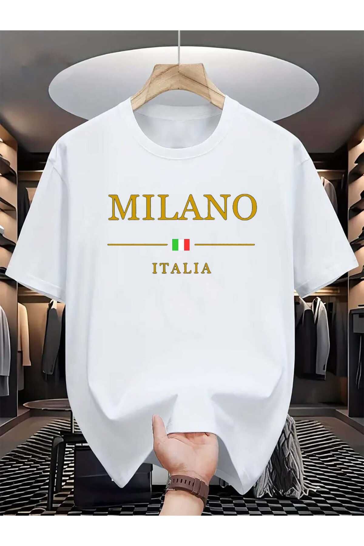 HUIS Unisex Oversize Baskılı Pamuklu Bisiklet Yaka Kısa Kollu SİYAH T-shirt