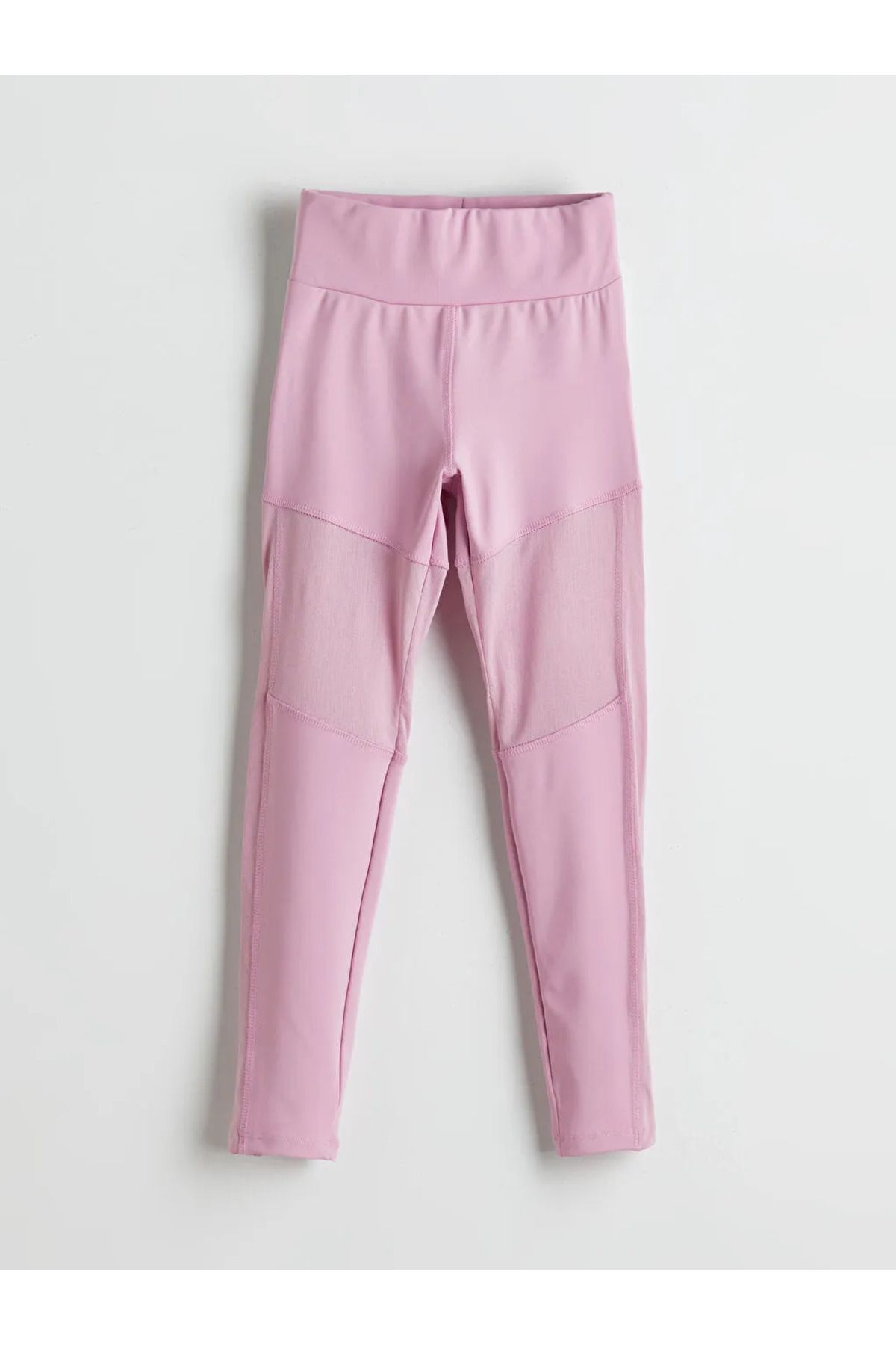 LC Waikiki LCW Kids Lila Beli Lastikli Kız Çocuk Uzun Tayt