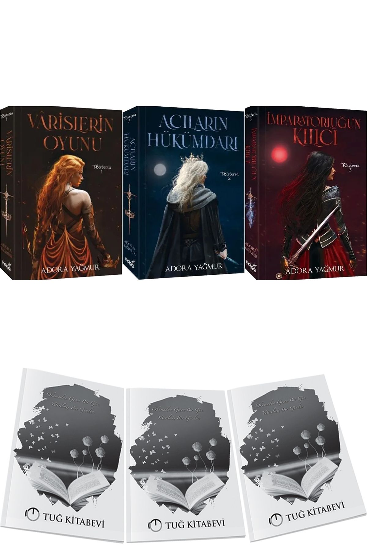 İndigo Kitap Varislerin Oyunu - Acıların Hükümdarı - İmparatorluğun Kılıcı Karton Kapak Adora Yağmur + Hediyeli