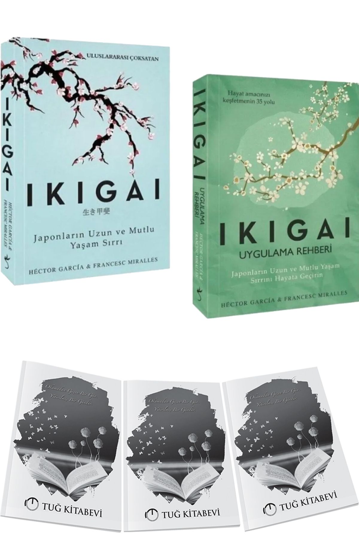 İndigo Kitap Ikigai Uygulama Rehberi Ikigai Japonların Uzun Ve Mutlu Yaşam Sırrı 2 Kitap Set + Hediyeli