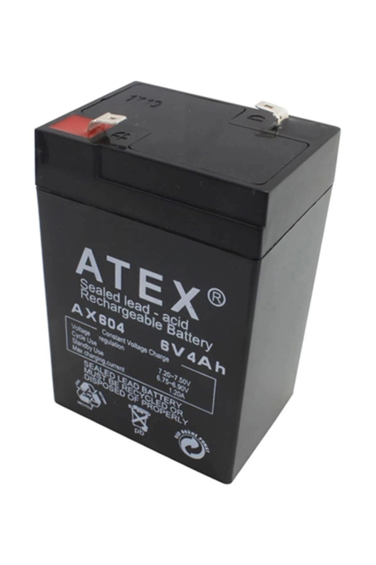 YNT İthalat Atex Akü 6v 4a (10.5x7x4.5cm)