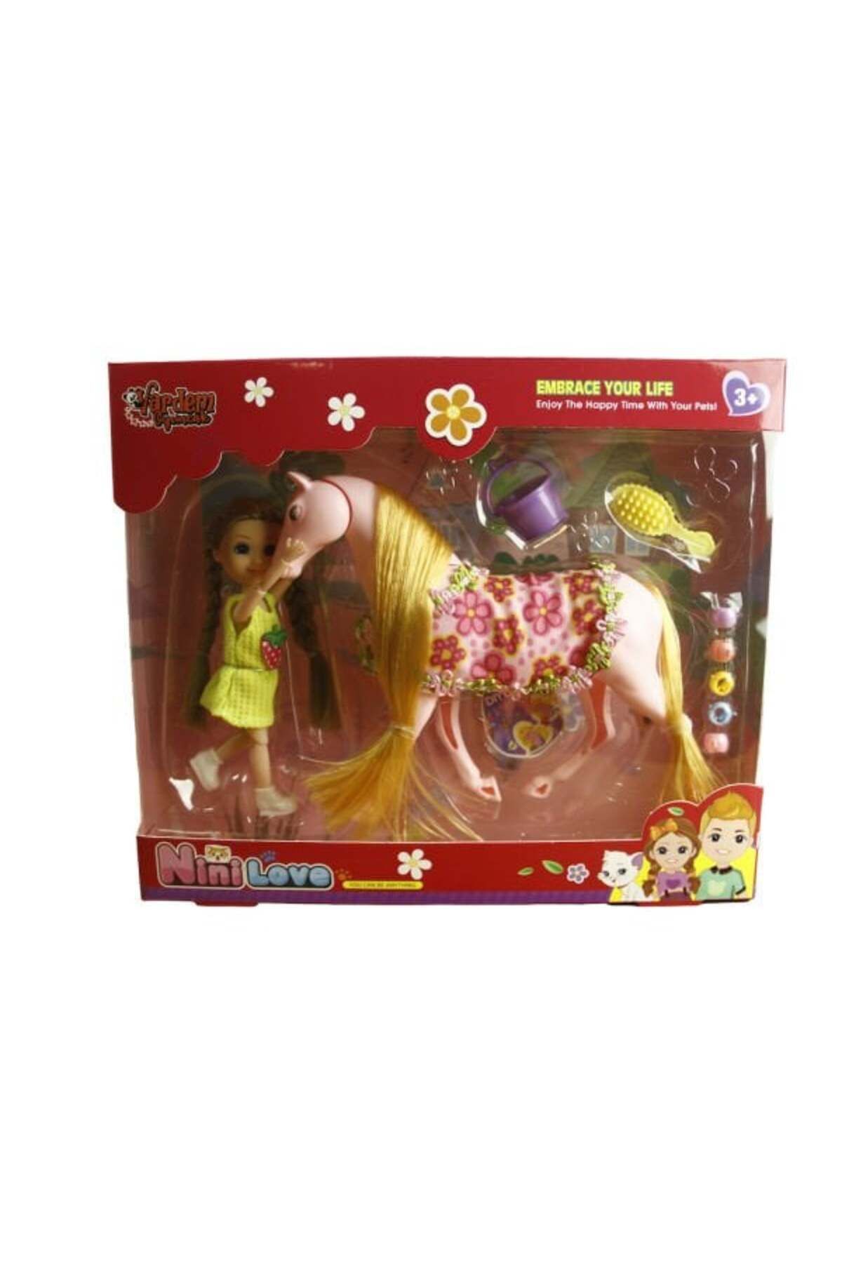 Vardem Kutulu Taraklı Büyük Atlı Bebek Set WL-5581 ANK