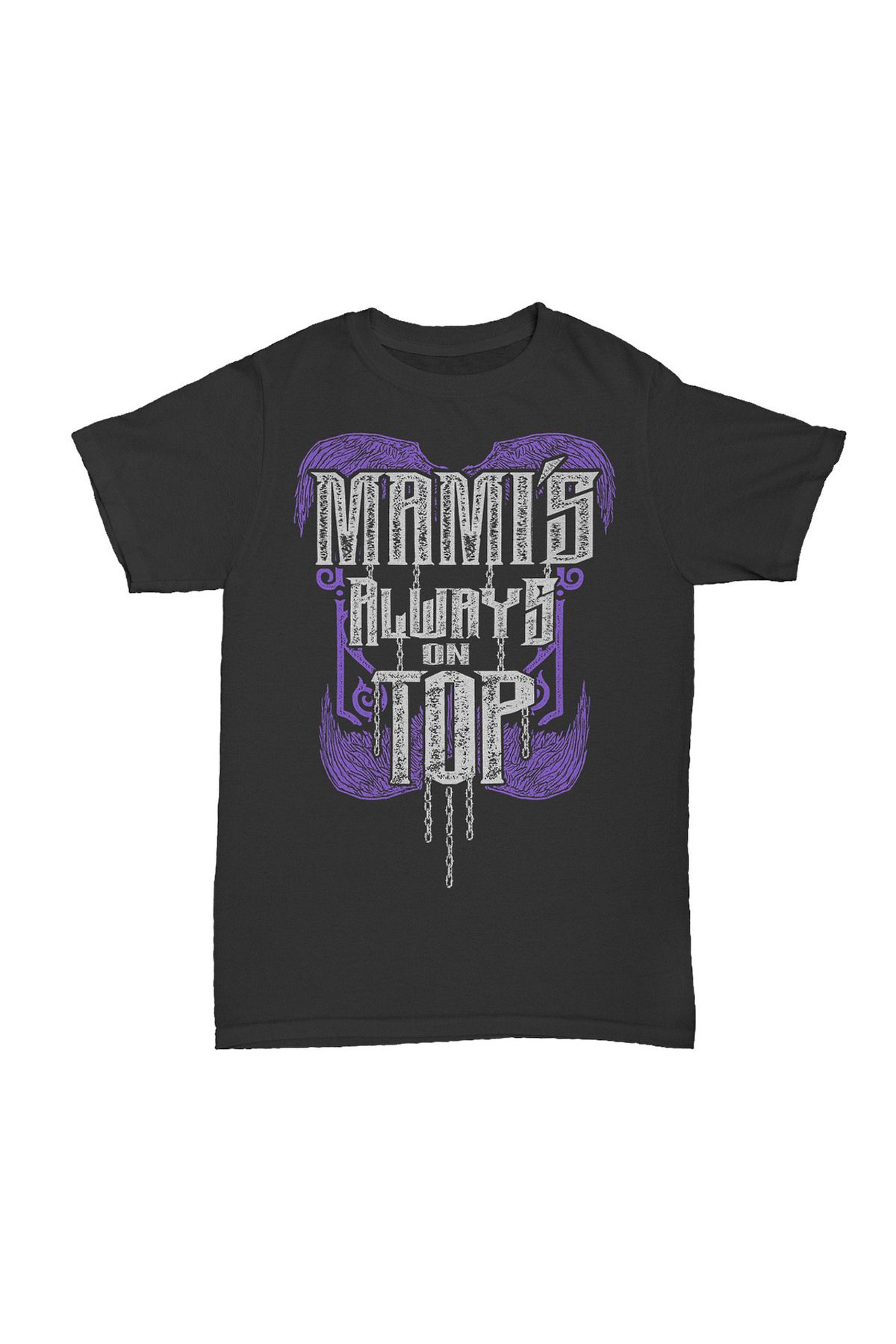 LEIVOR Rhea Ripley I' m your mami Baskılı Siyah Pamuk T-shirt
