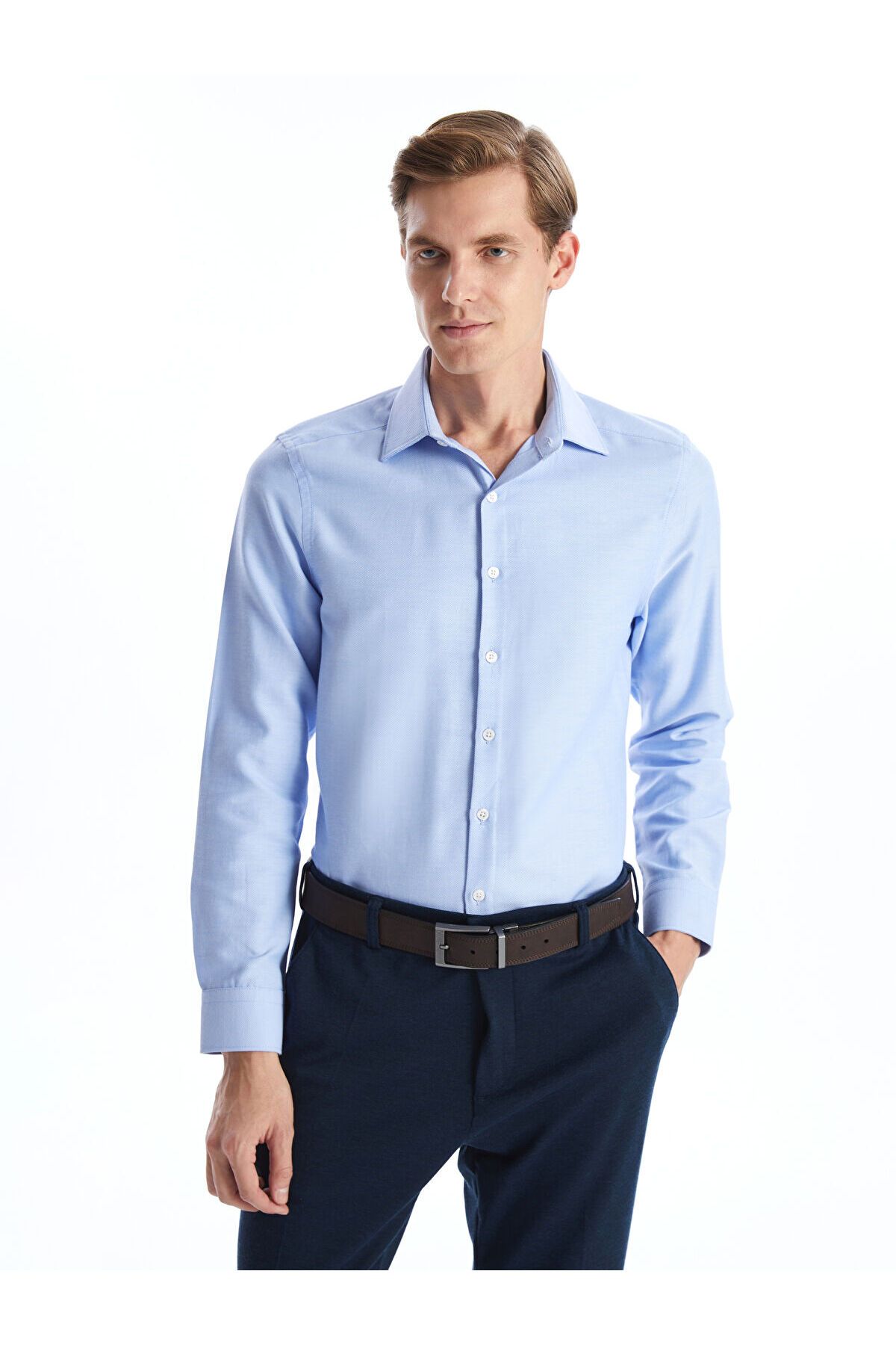 LC Waikiki Slim Fit Uzun Kollu Oxford Erkek Gömlek