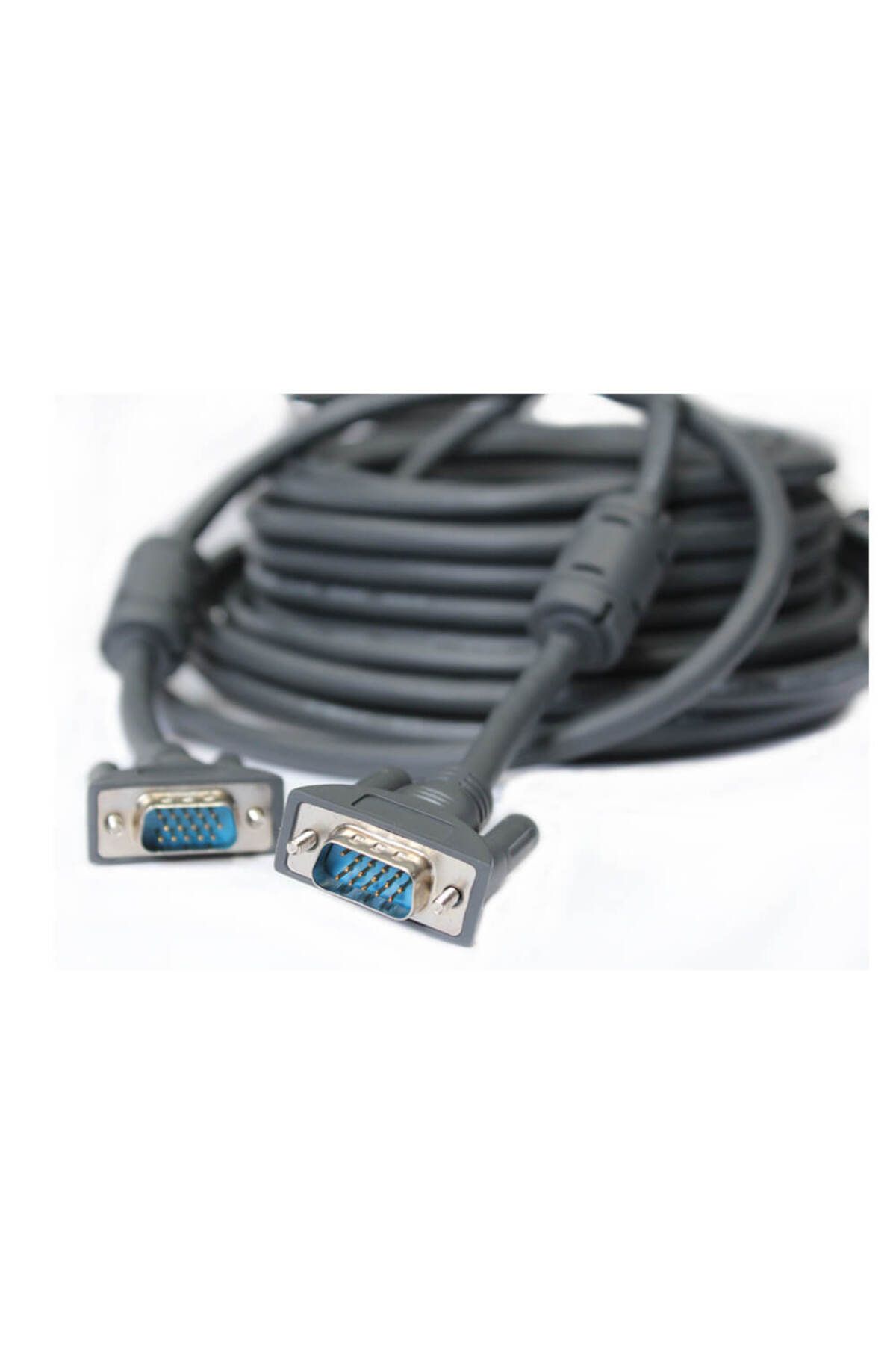 Derwell 20 Metre 20m Vga Kablosu Ekran Lcd Monitör Projeksiyon Görüntü Bağlantı Kablosu Çift Filtreli Cabble