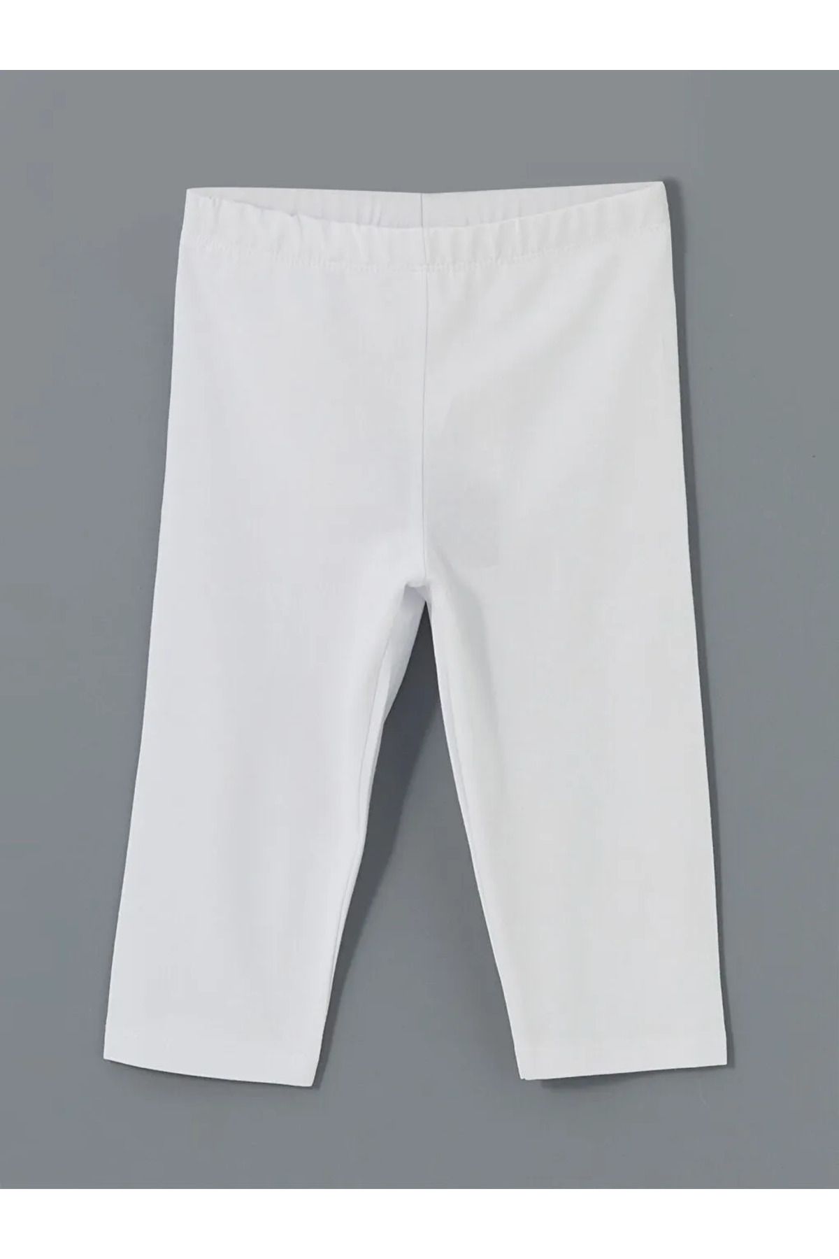 LC Waikiki LCW ECO Beyaz Beli Lastikli Kız Çocuk Tayt