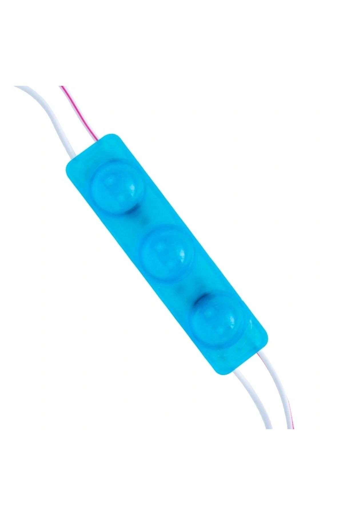 STOREMAX MODÜL LED 12V 1.5W MAVİ YANIP SÖNEN PARLAK TEK RENK 2835 69 X 16 MM IP65 160-180LM 160 DERECE (5047)
