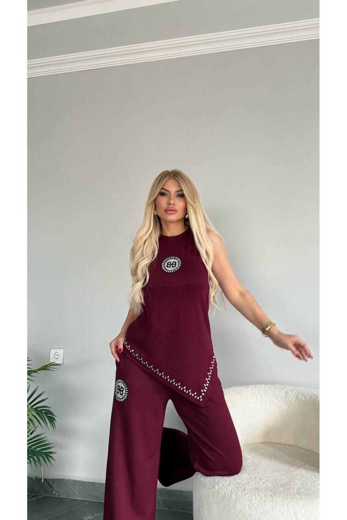 Bella Belluci Kolsuz Alt Üst Şık Takım