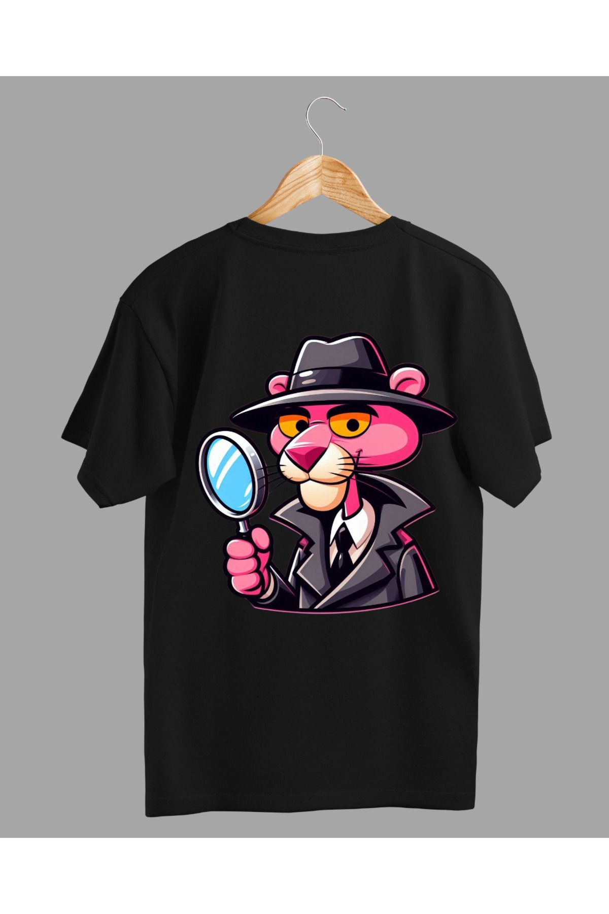Ebiidesign Pink Panter Tasarımlı Baskılı T-Shirt