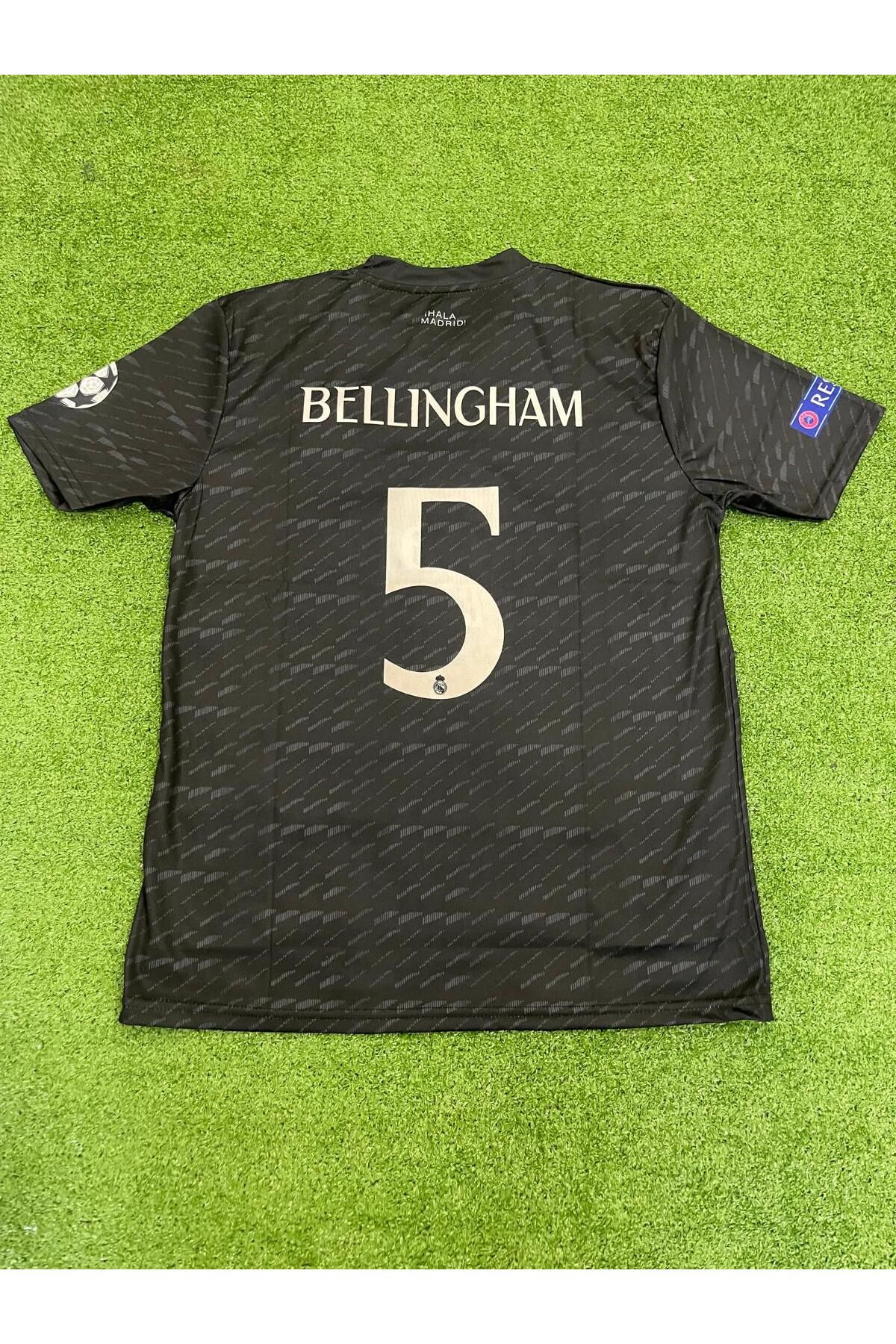 Lion Spor R'eal M'adrid 2023-24 Sezon Siyah Güllü Tasarım Jude Bellingham Forması