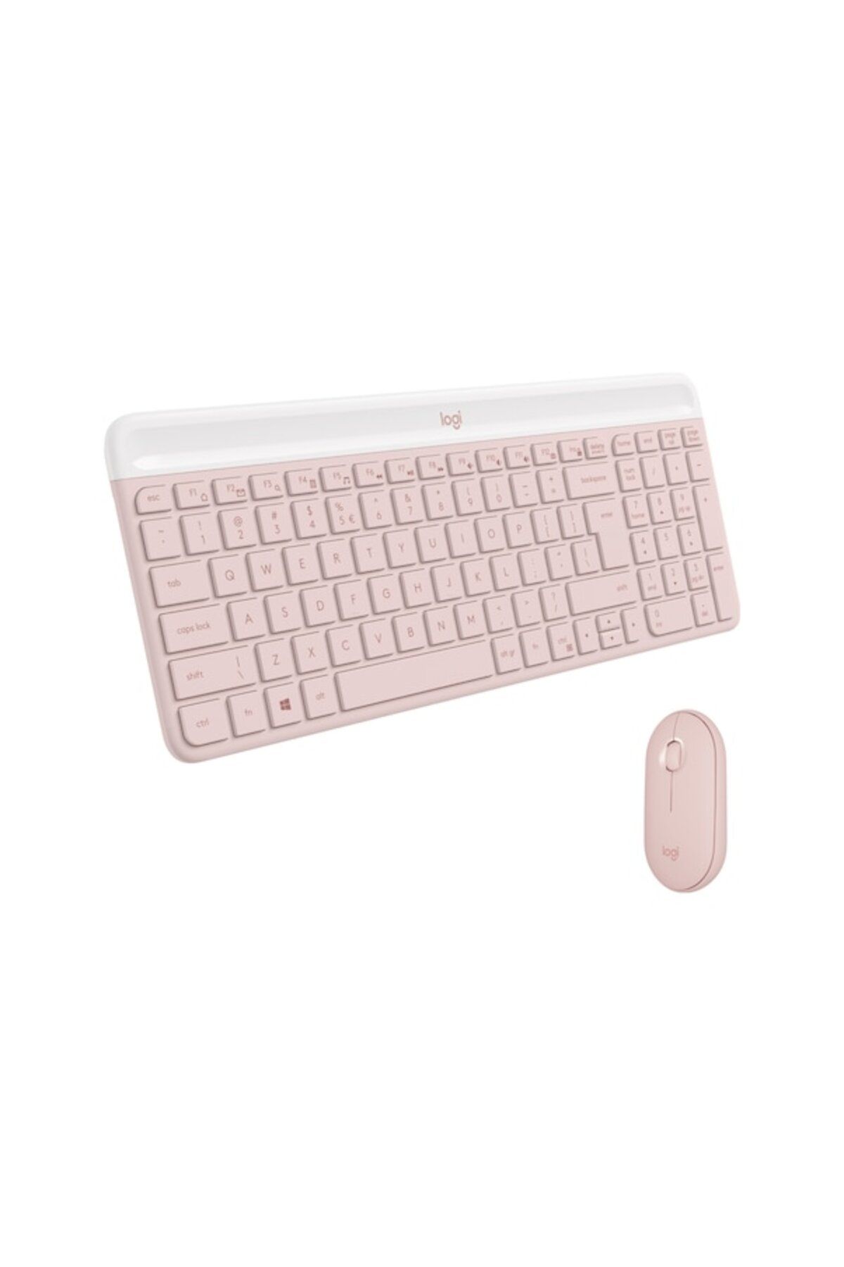 logitech MK470 Kablosuz İngilizce Rose Gold Klavye Mouse Seti