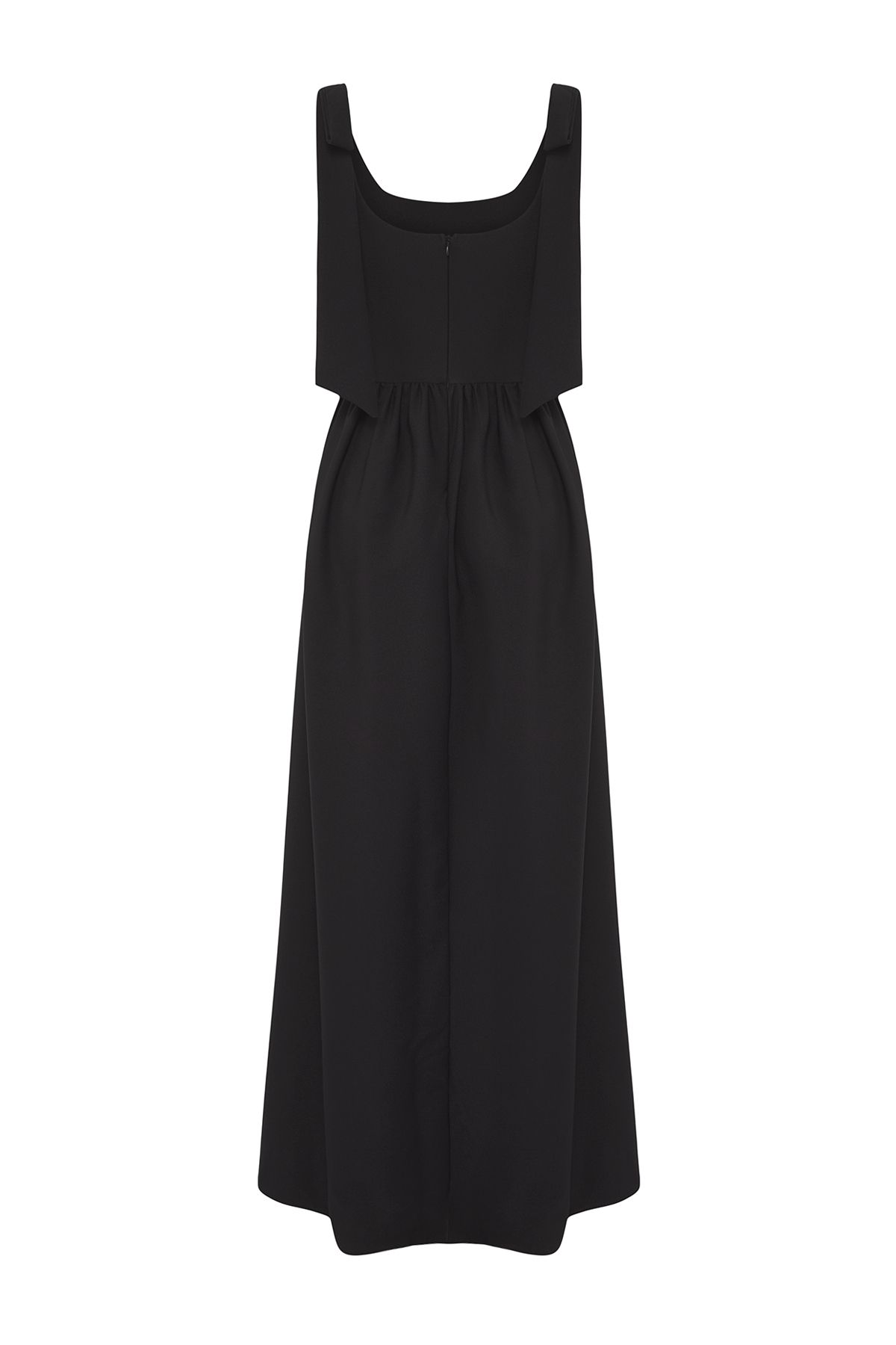 Trendyol Collection-Schwarze A-Linie-Abendkleider mit Schleife TPRSS25AE00110 7