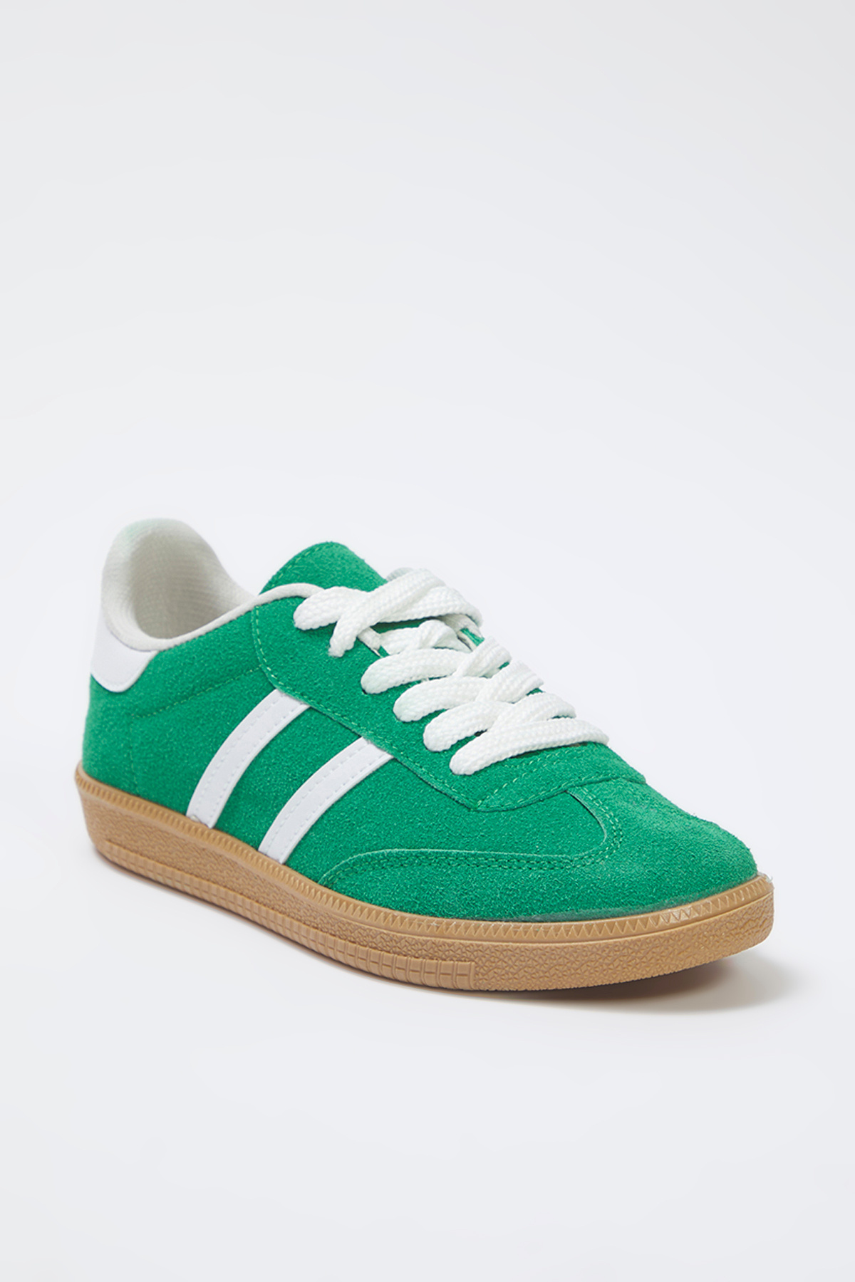 TRENDYOL SHOES-Grüne Retro-Schnürschuhe für Damen TAKAW25SN00005 2