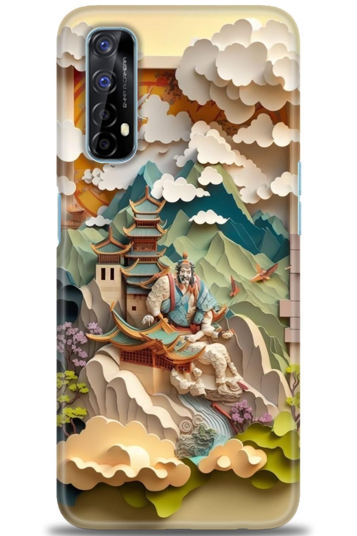 realme 7 İle Uyumlu HD Baskılı Desenli Silikon Kılıf - 848