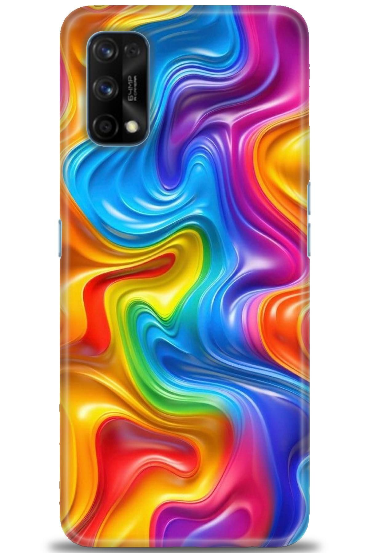 realme 7 Pro İle Uyumlu HD Baskılı Desenli Silikon Kılıf - 552