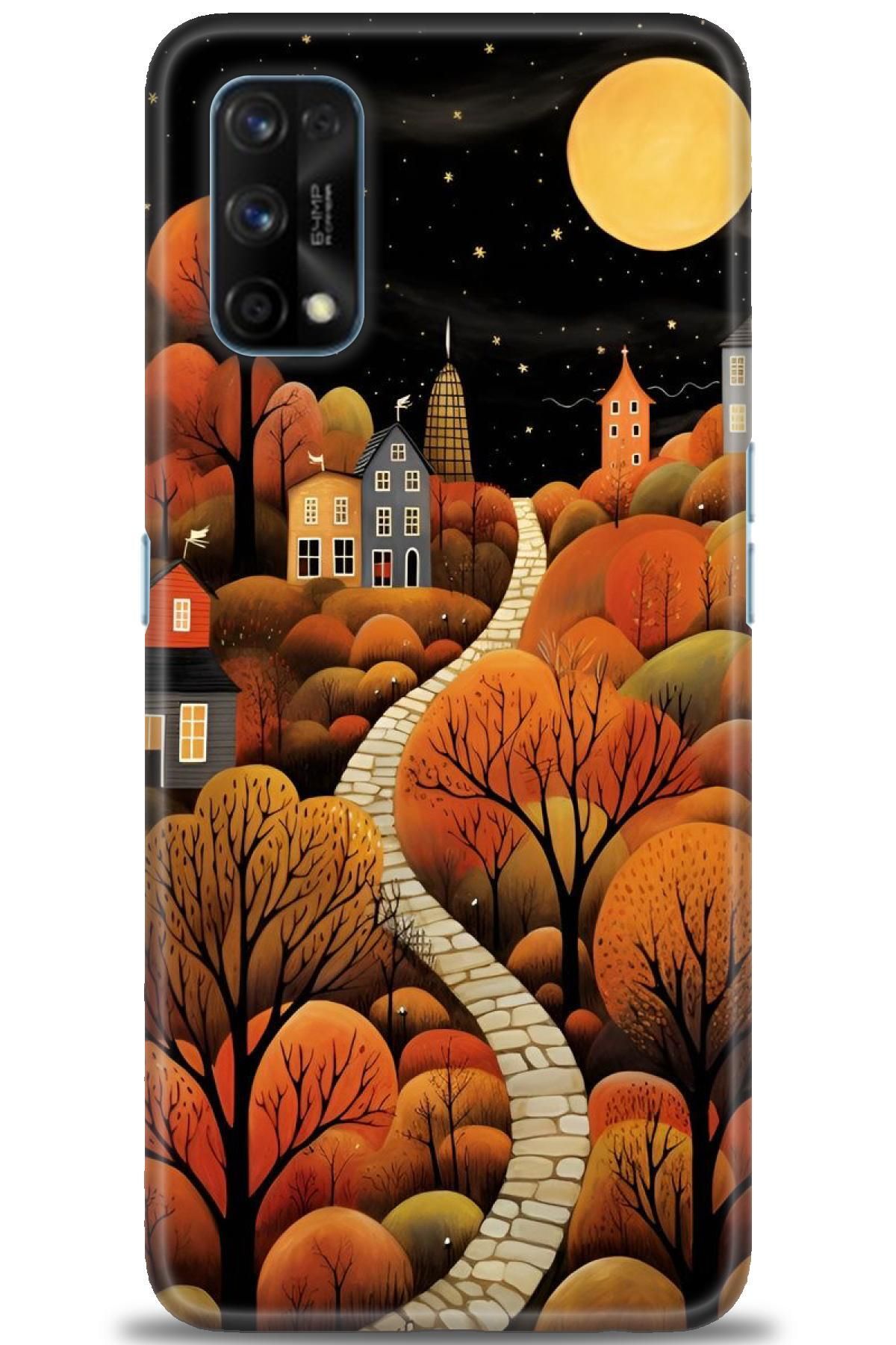 realme 7 Pro İle Uyumlu HD Baskılı Desenli Silikon Kılıf - 619