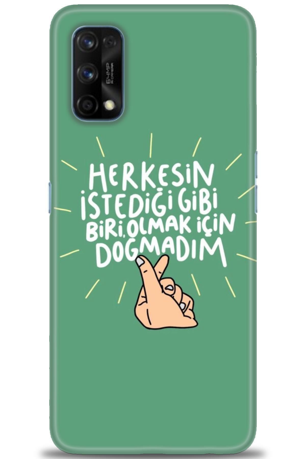 realme 7 Pro İle Uyumlu HD Baskılı Desenli Silikon Kılıf - 1079