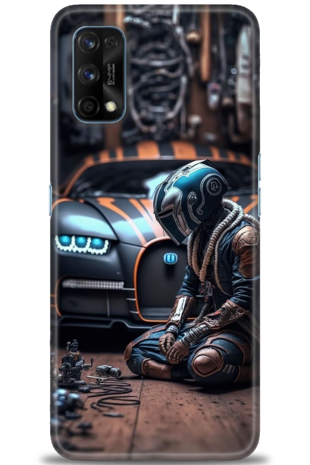 realme 7 Pro İle Uyumlu HD Baskılı Desenli Silikon Kılıf - 984