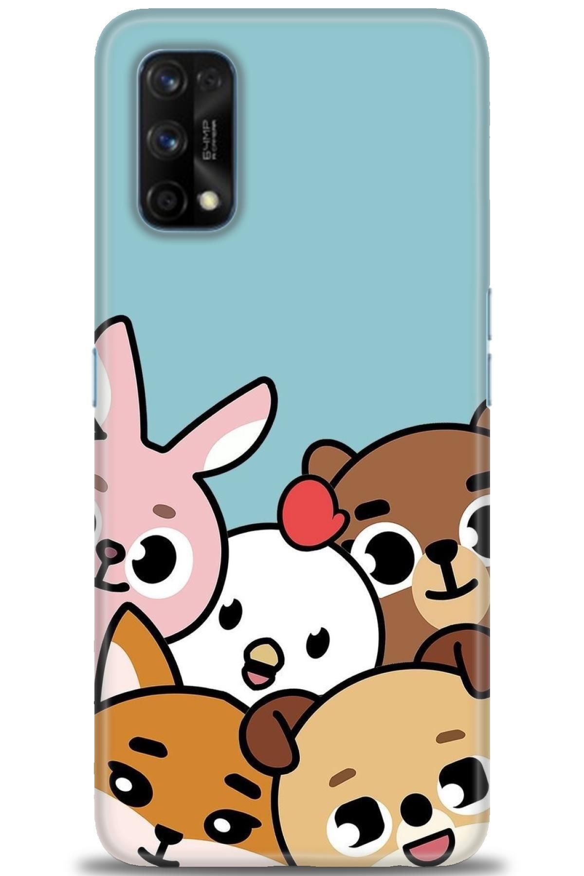 realme 7 Pro İle Uyumlu HD Baskılı Desenli Silikon Kılıf - 684