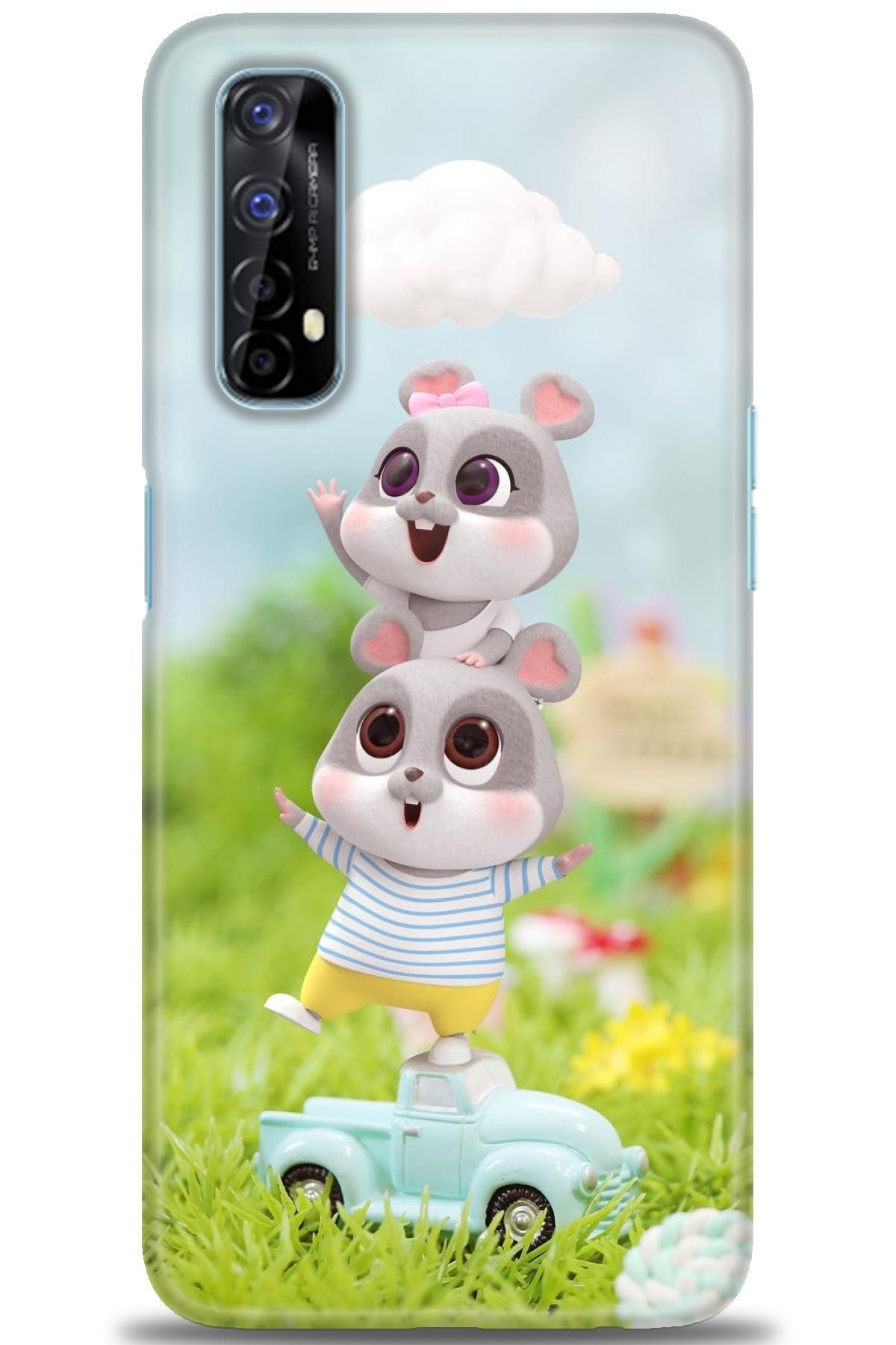 realme 7 İle Uyumlu HD Baskılı Desenli Silikon Kılıf - 590