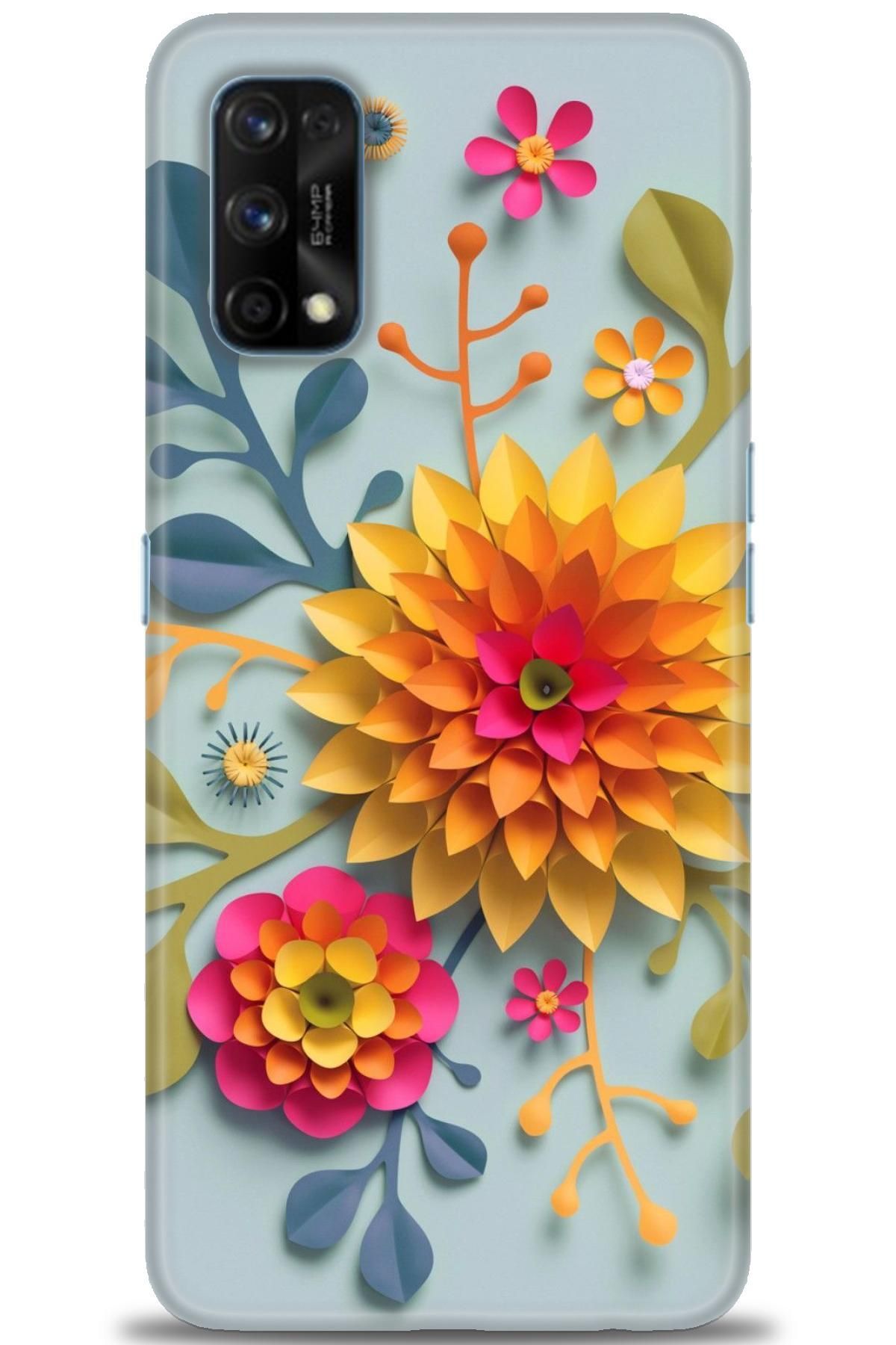 realme 7 Pro İle Uyumlu HD Baskılı Kılıf - Karışık Seri - 345