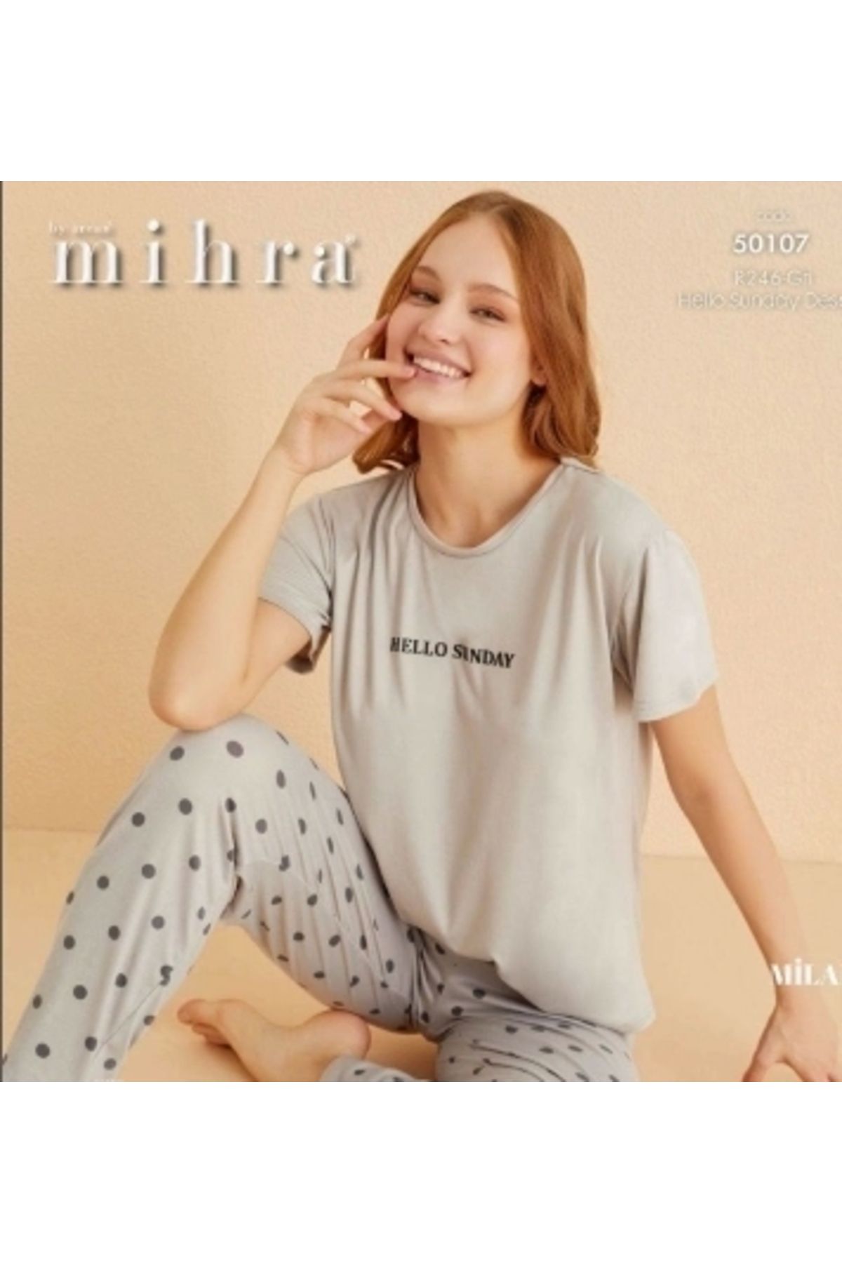 Nemere Mihra 50107 Kadın Kısa Kol Pijama Takımı